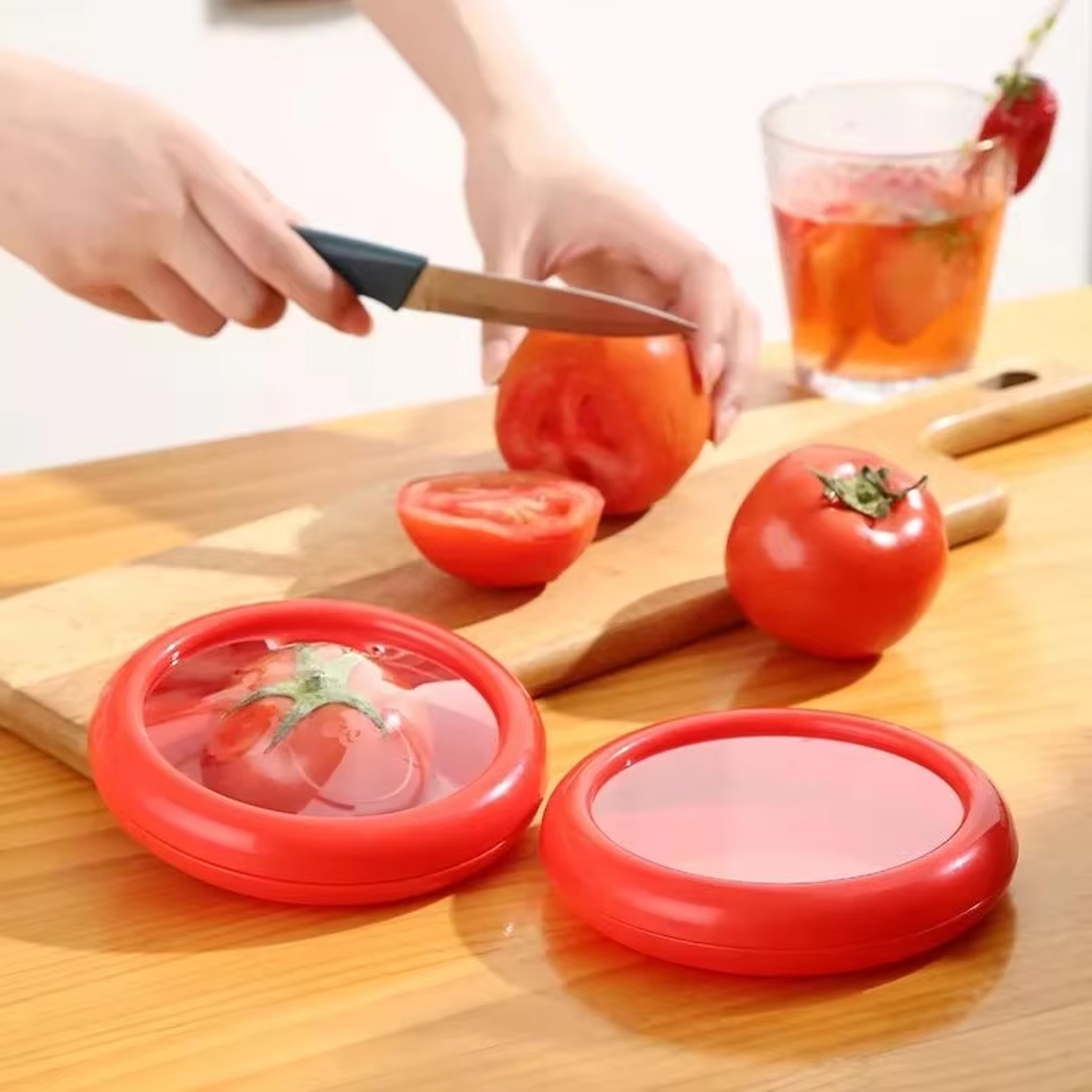 Avocado Storage Organizer, Silicone Fruit Storage Box, Reusable Antioxidant Storage Tools for Fruits and Vegetables – view 2