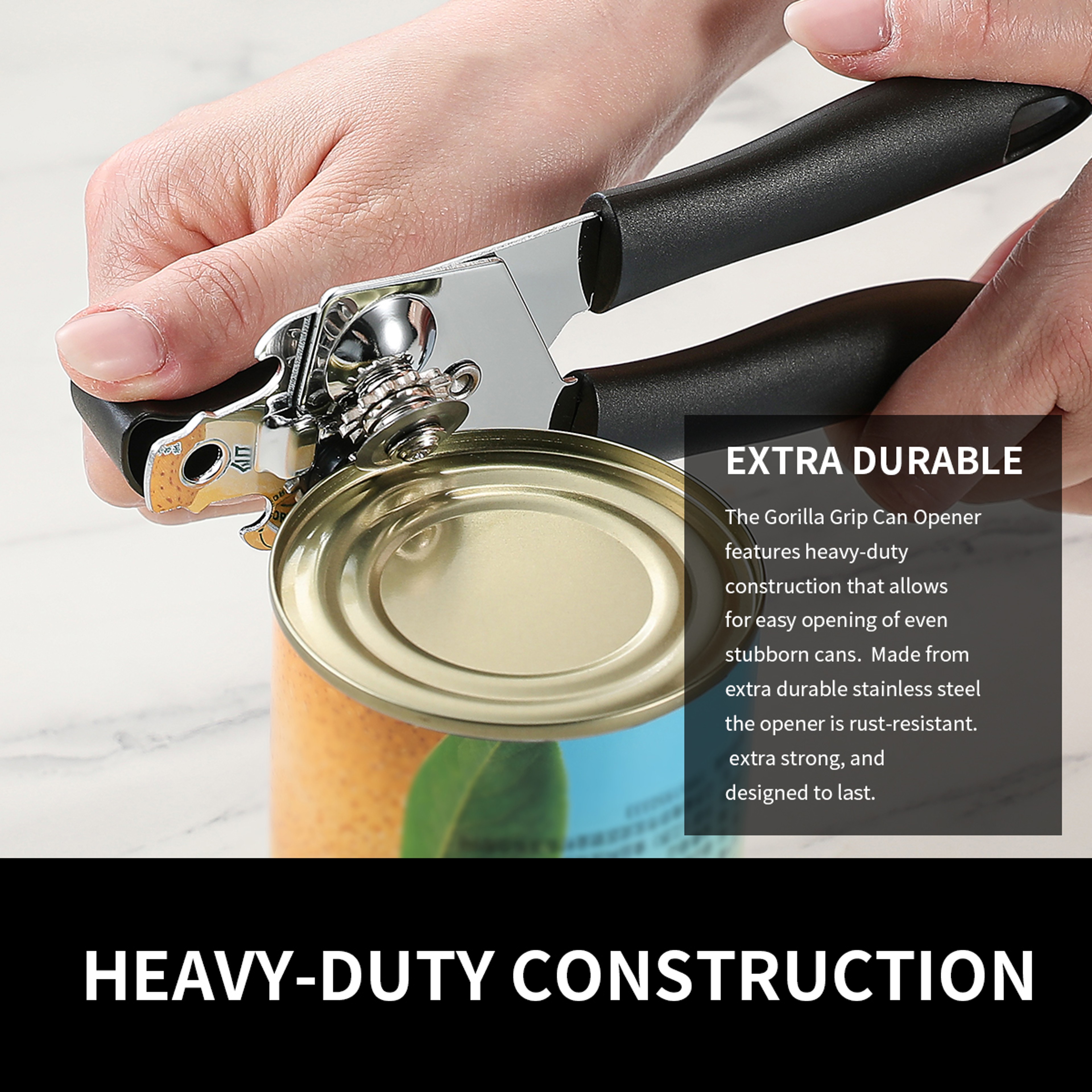 Manual Can Opener Stainless Steel Ergonomic Bottle Opener Professional Jars Tin Opener For Can Kitc 1