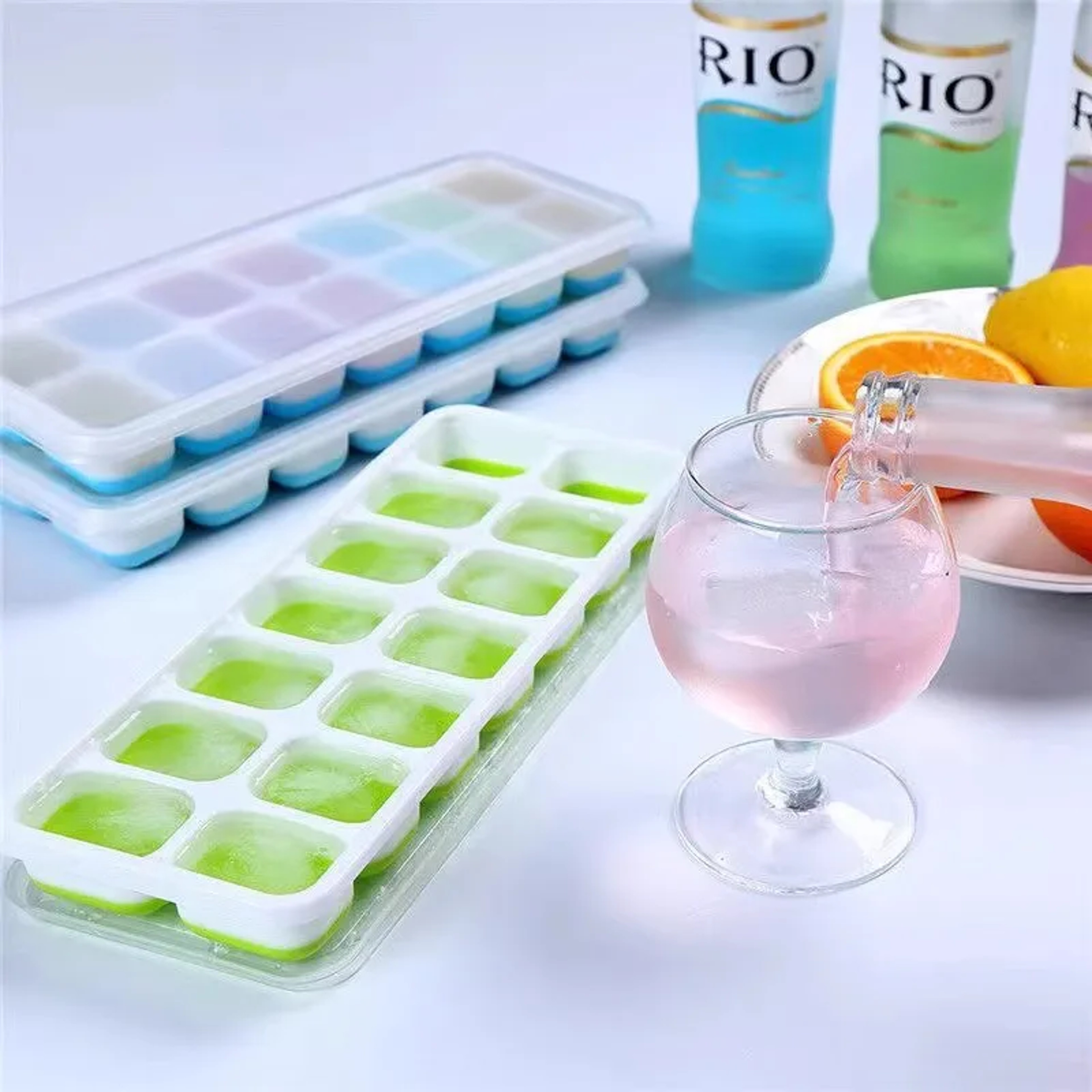 Ice Cube Tray Silicone Mold, Square Ice Cube Tray Maker, Non-toxic Durable Ice Blocks for Bar Pub Wine, Ice Cube Mold – view 4