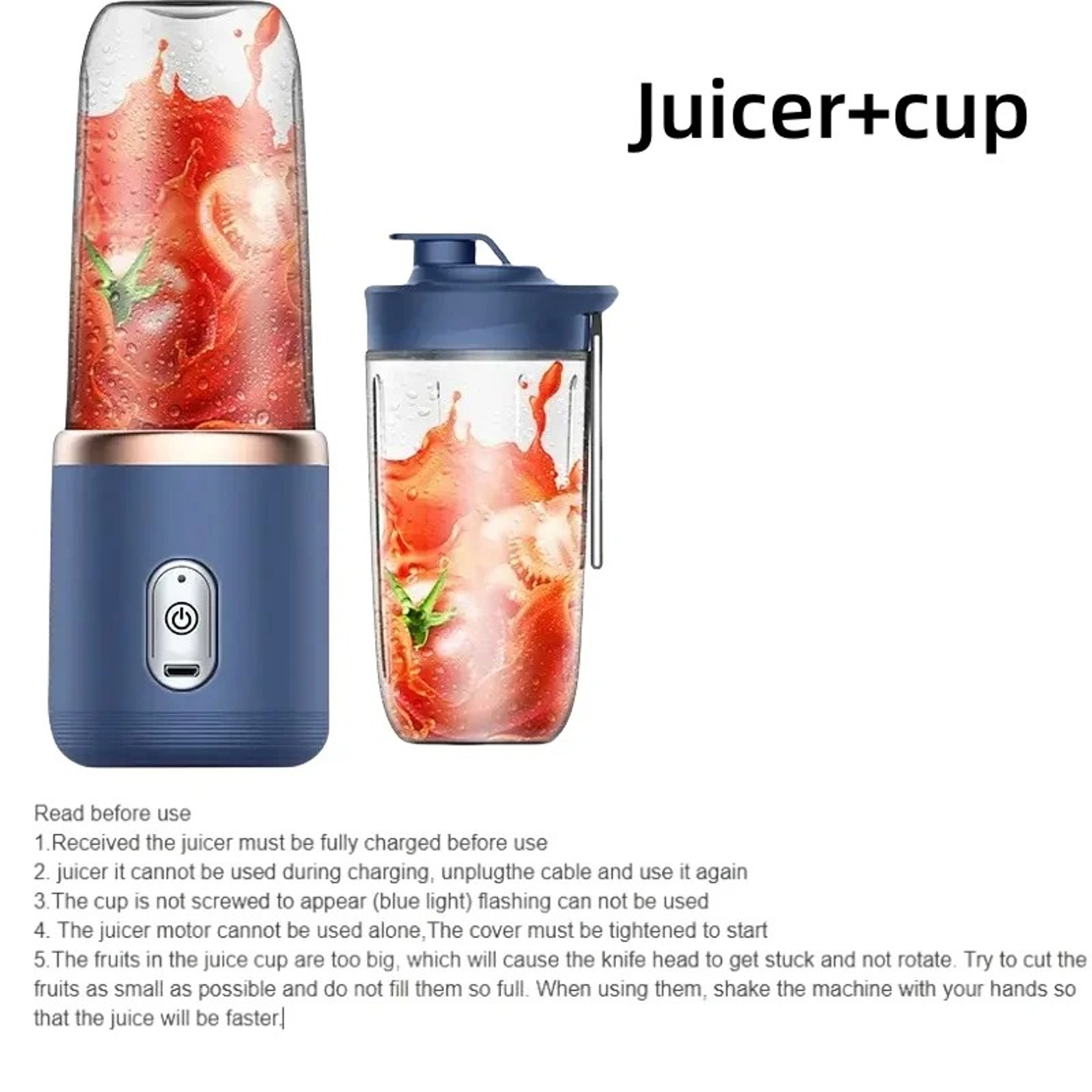 Portable USB Blender Electric Travel Juicer Cup Smoothie Milkshake Maker Kitchen Mini Mixer Tool Fo 6