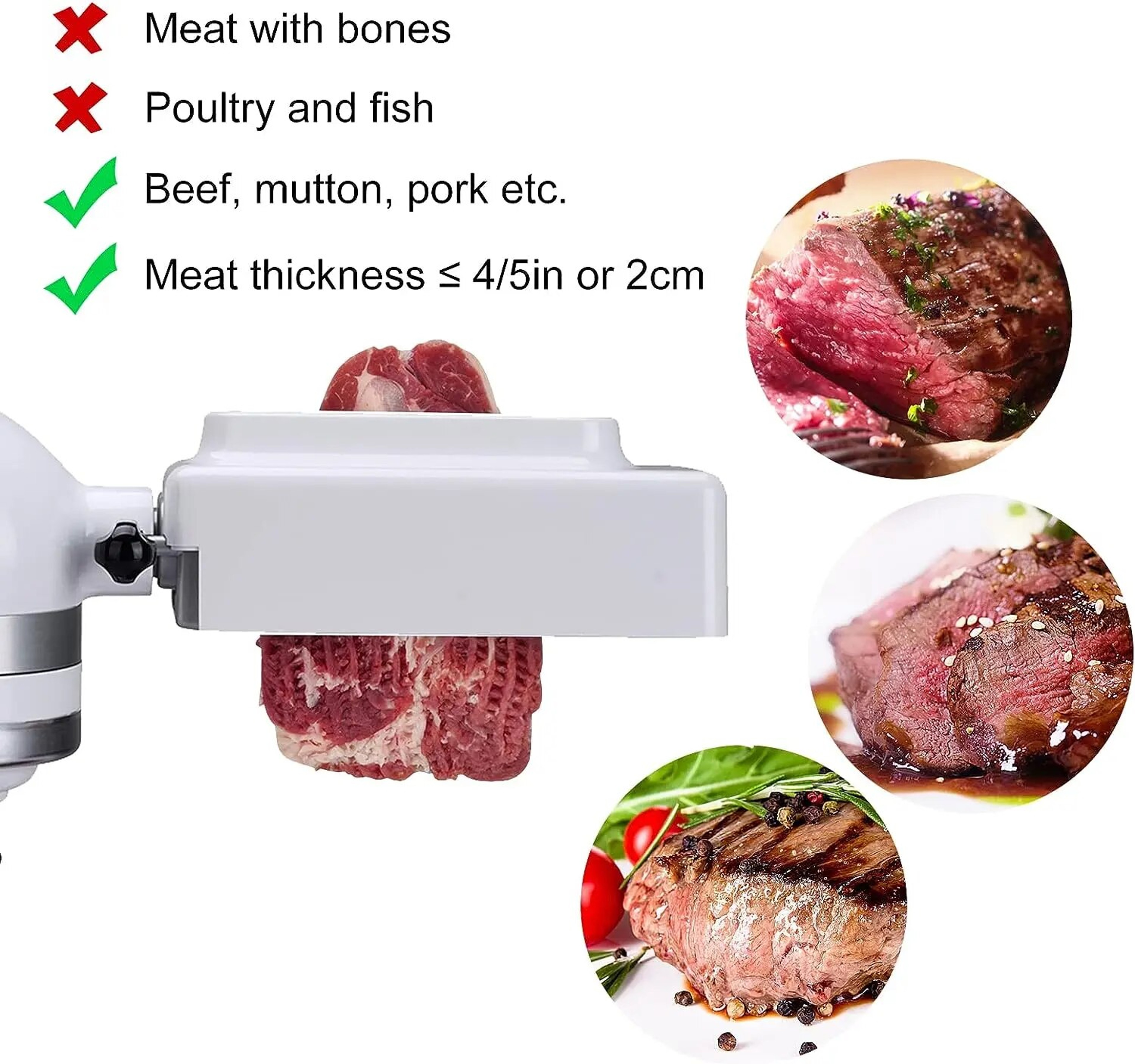 Meat Tenderizer Attachment For KitchenAid Stand Mixers Mixer Accessories Durable Meat Tenderizer Fo 2