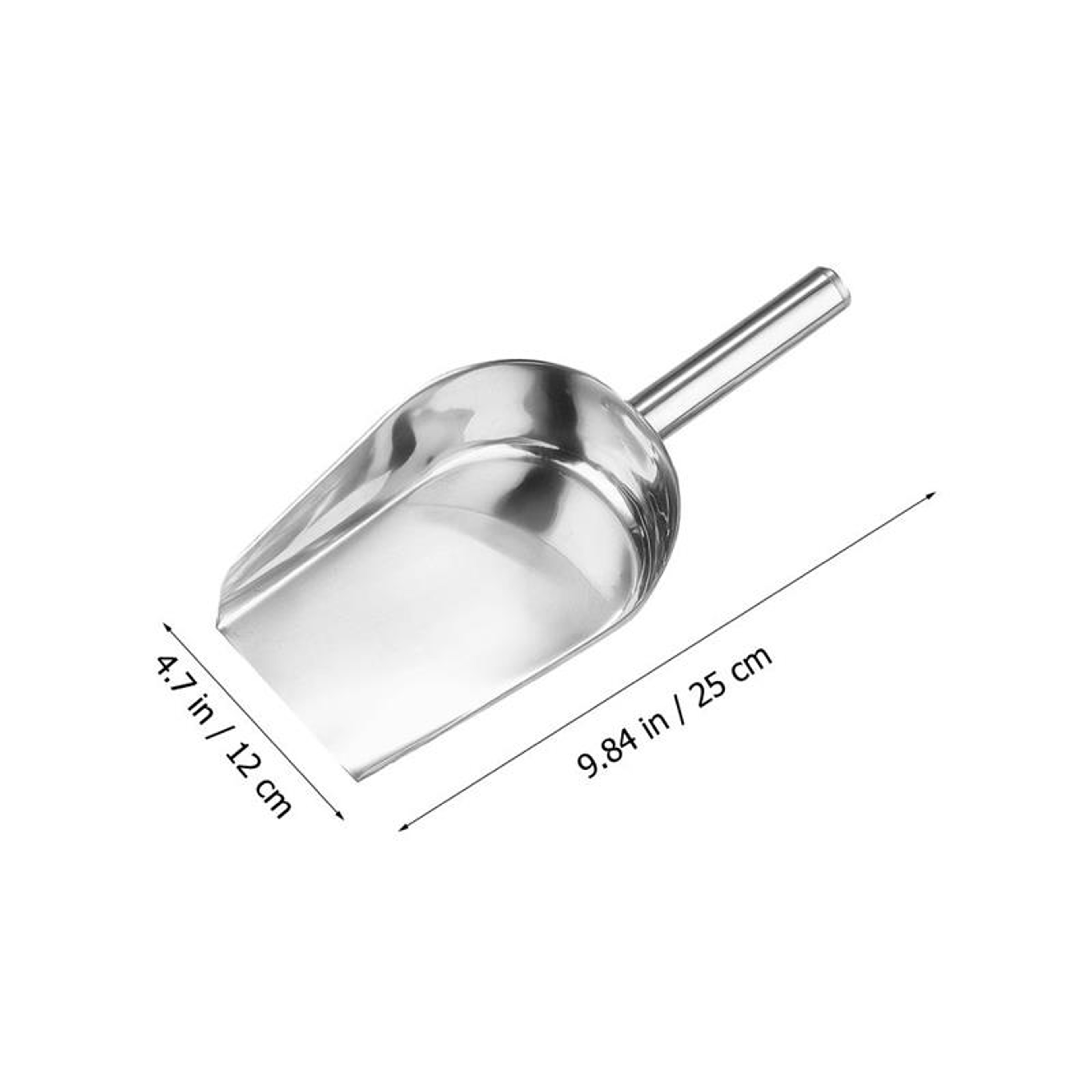 Stainless Steel Scoop, Kitchen Candy Flour Nut Scoop, Dry Food Shovelling, Buffet Party Grain Food Storage – view 6