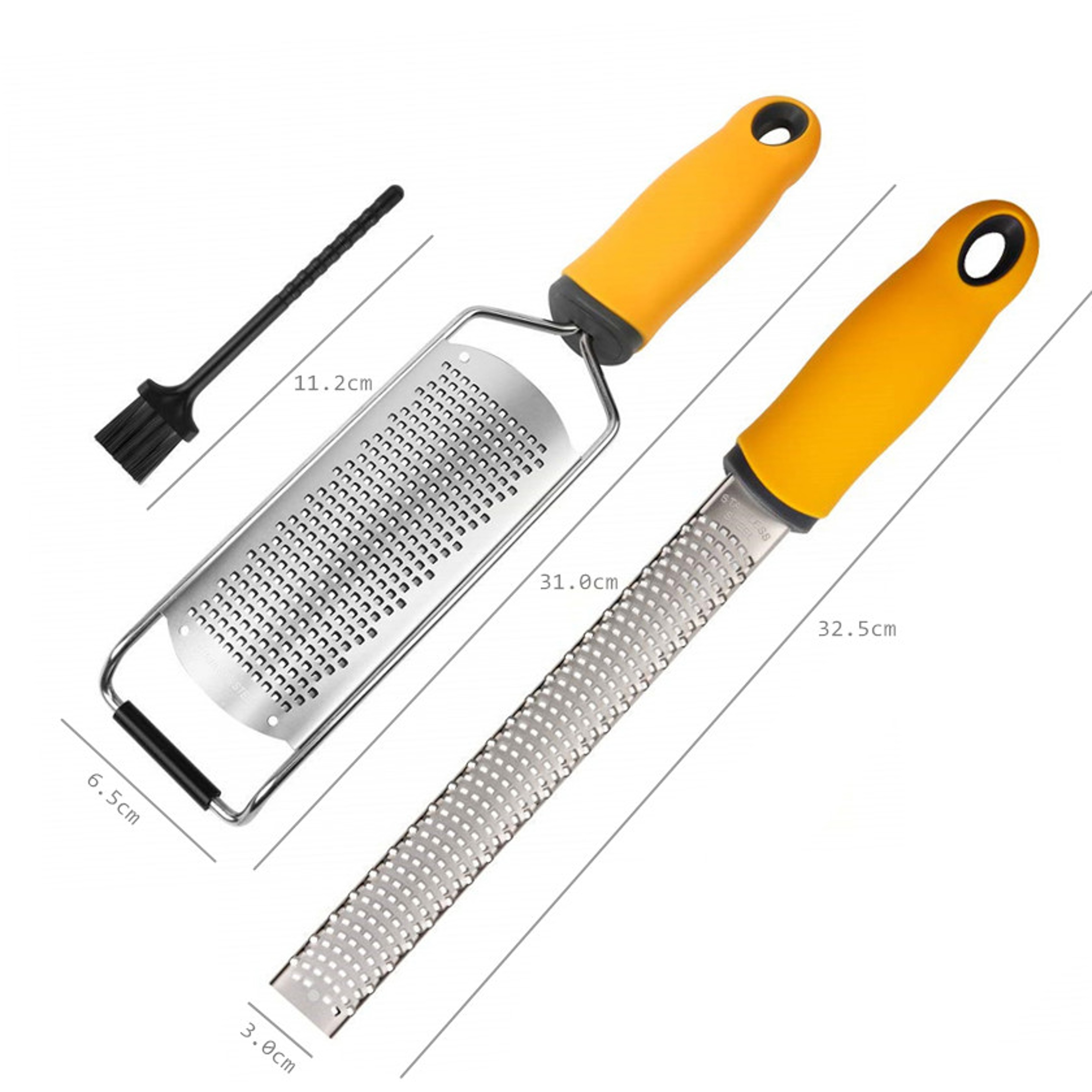 Lemon Zester Cheese Grater Stainless Steel Citrus Zester Grater For Garlic Ginger Chocolate 7