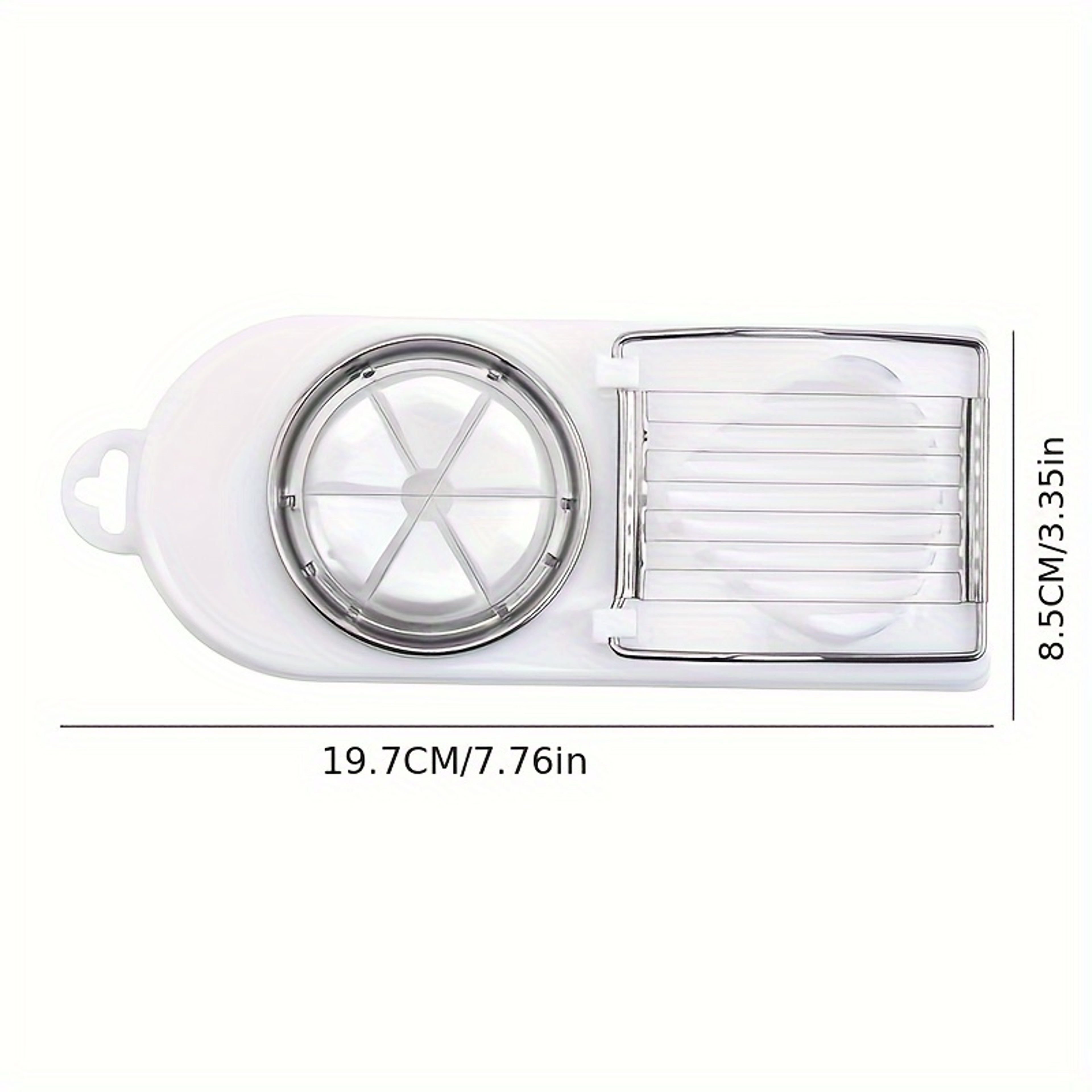 Multifunctional Egg Slicers Stainless Steel Slicer, Two In One Egg Cutter, Egg Cutting Tool for Home, Fancy Splitter – view 6
