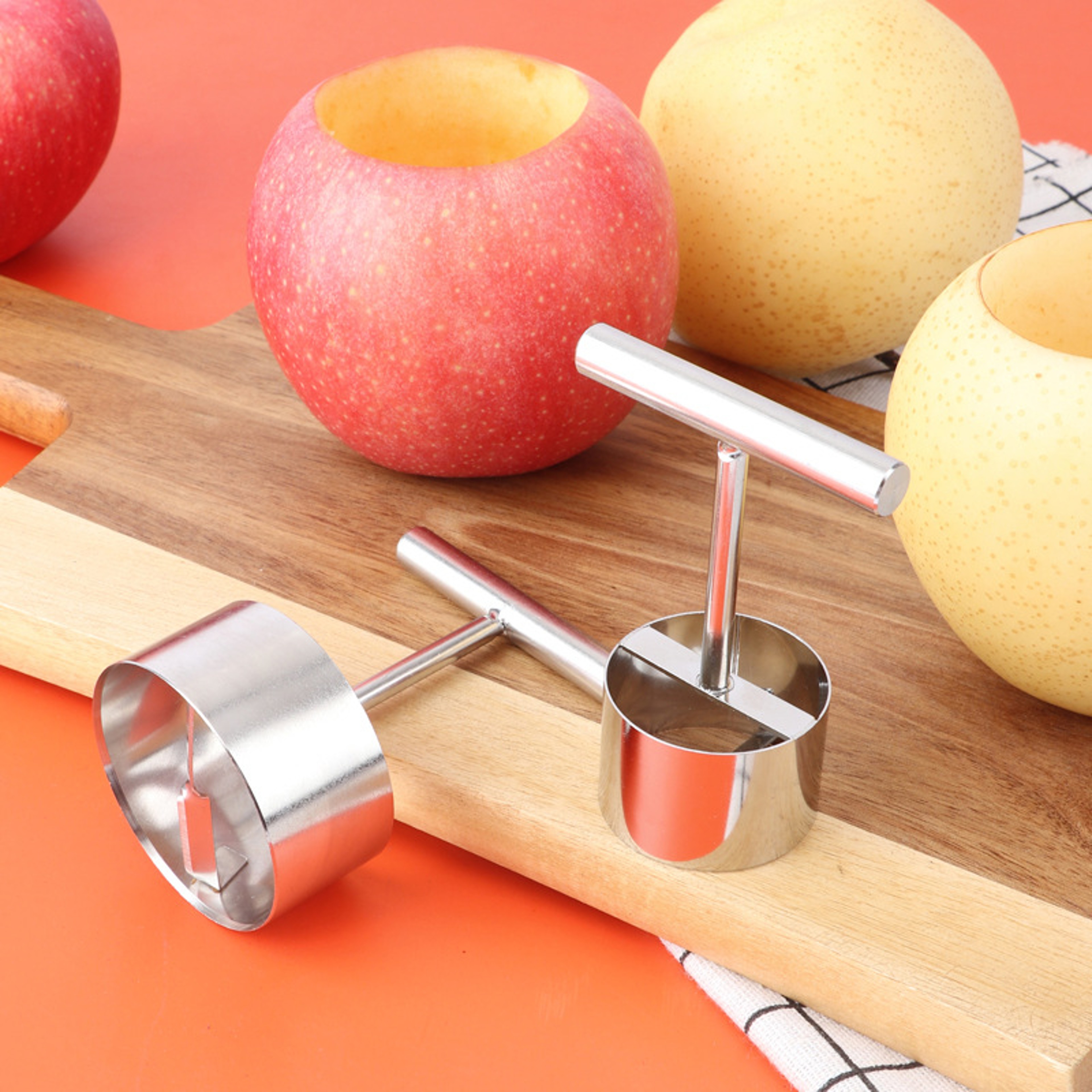 Fruit Core Digger, Stainless Steel Apple Pear Coring Cutter, Pitter Remover Separator for Kitchen Accessories – view 1