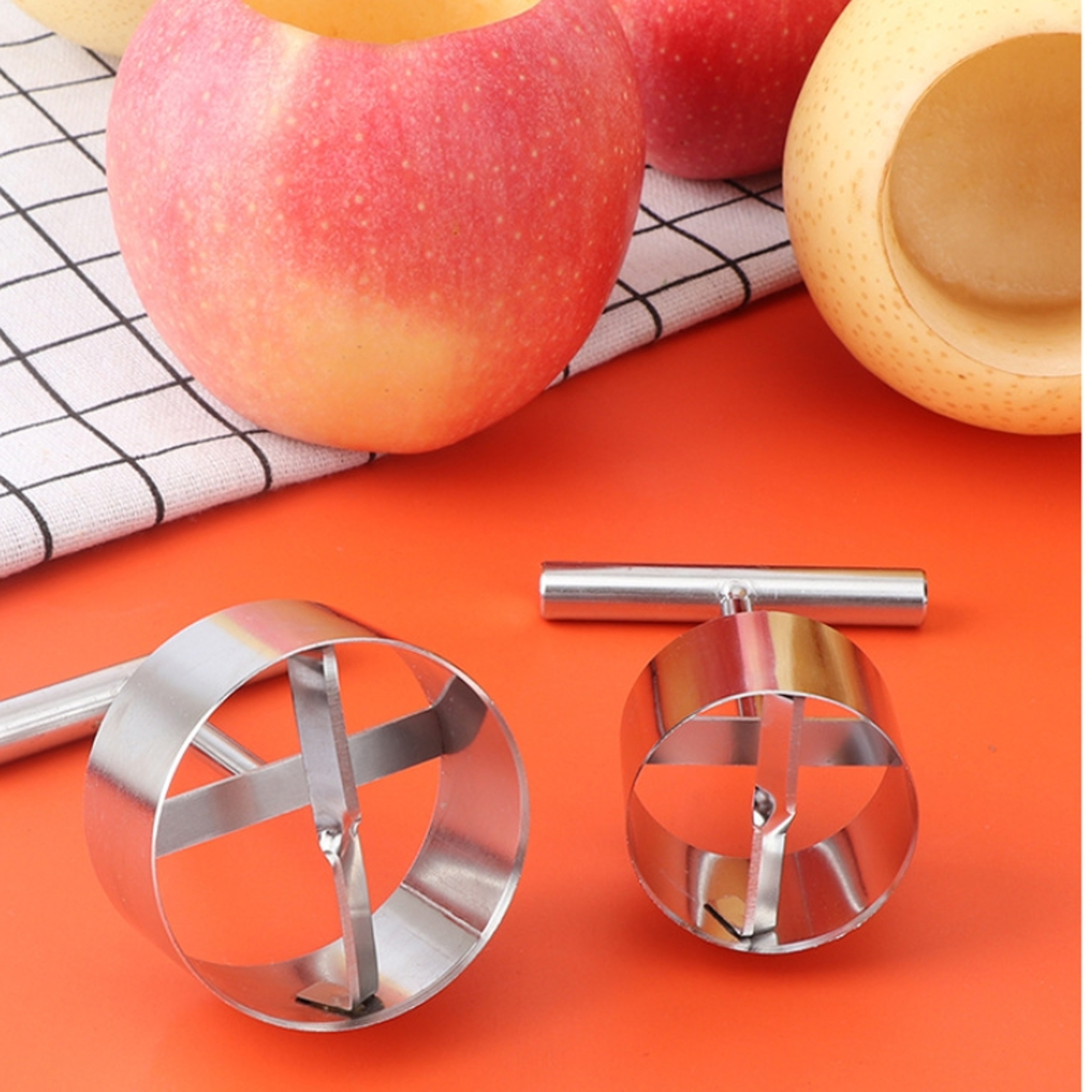 Fruit Core Digger, Stainless Steel Apple Pear Coring Cutter, Pitter Remover Separator for Kitchen Accessories – view 2
