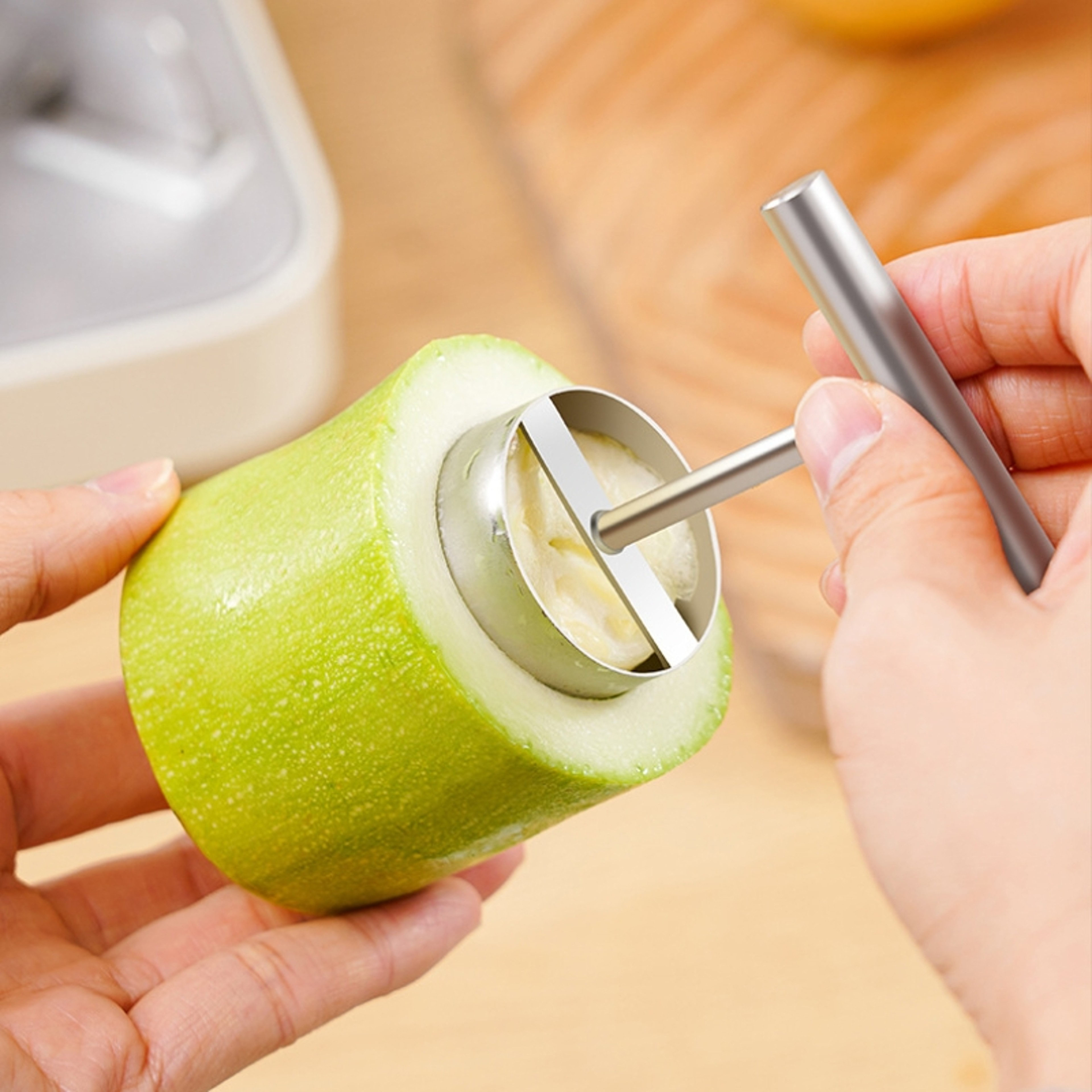 Fruit Core Digger, Stainless Steel Apple Pear Coring Cutter, Pitter Remover Separator for Kitchen Accessories – view 5