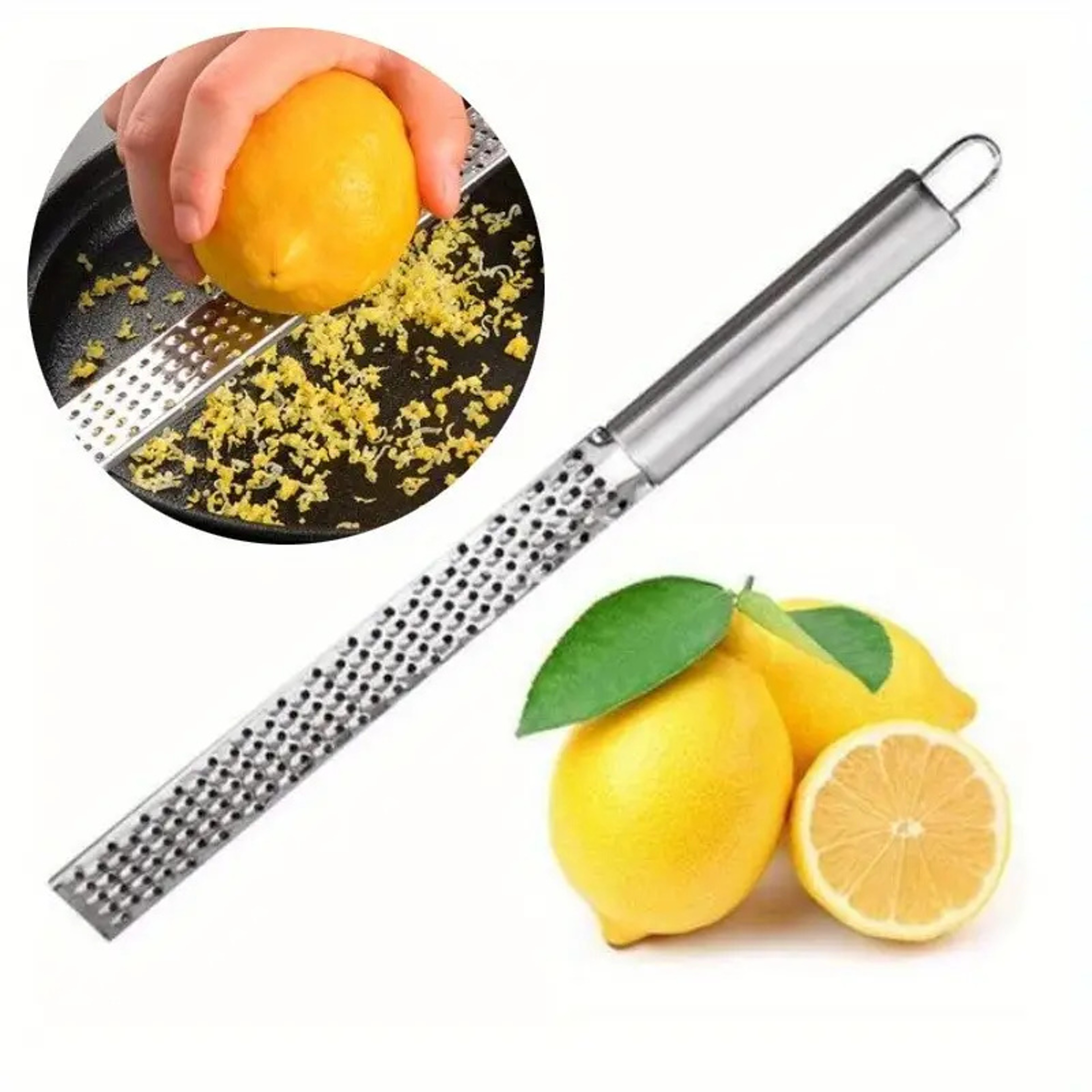 MultiPurpose Handheld Stainless Steel Kitchen Grater Ideal For Citrus Zest Cheese Chocolate Ginger  1