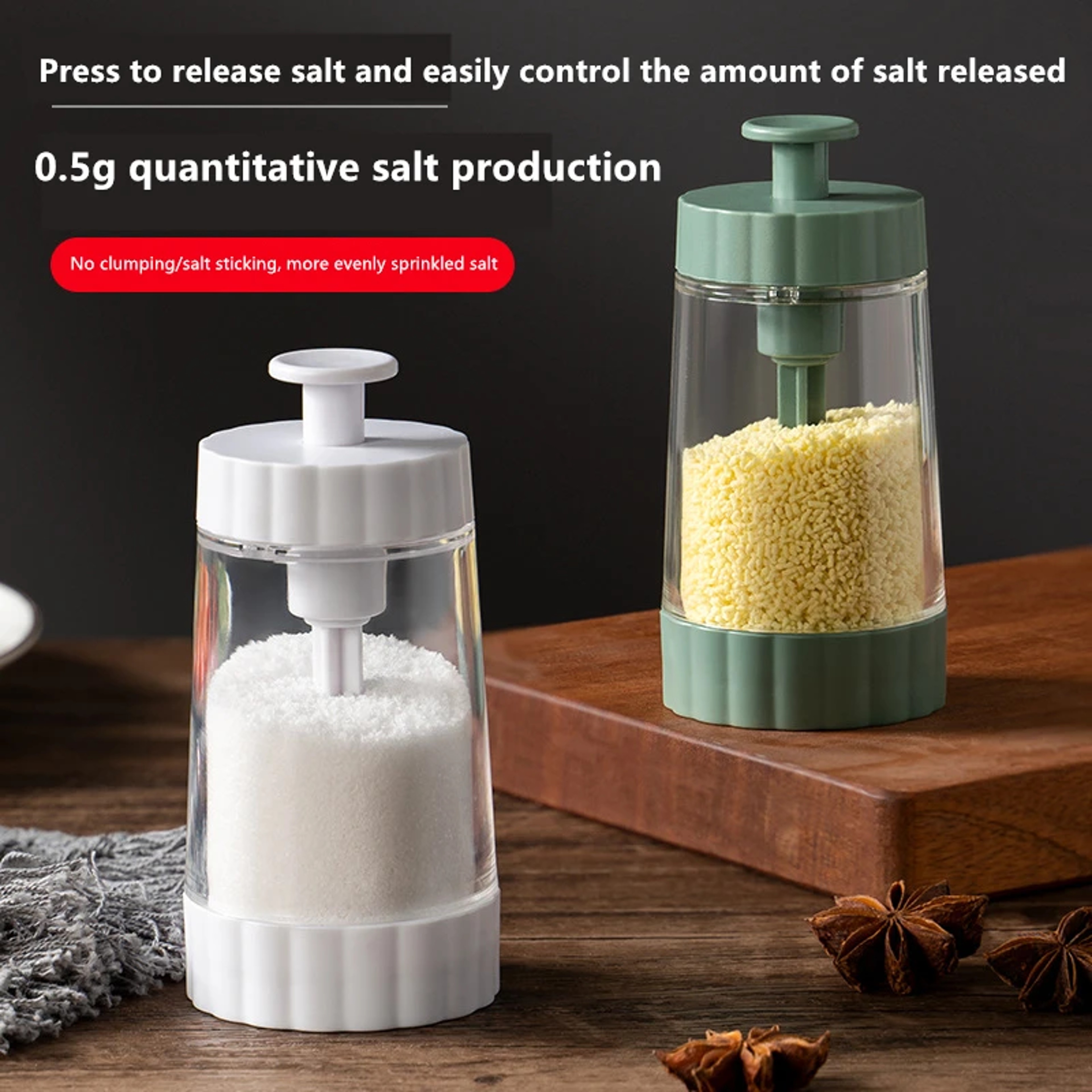 Transparent Spice Jars For Salt Pepper Seasoning Plastic Kitchen Spice Containers Barbecue Condimen