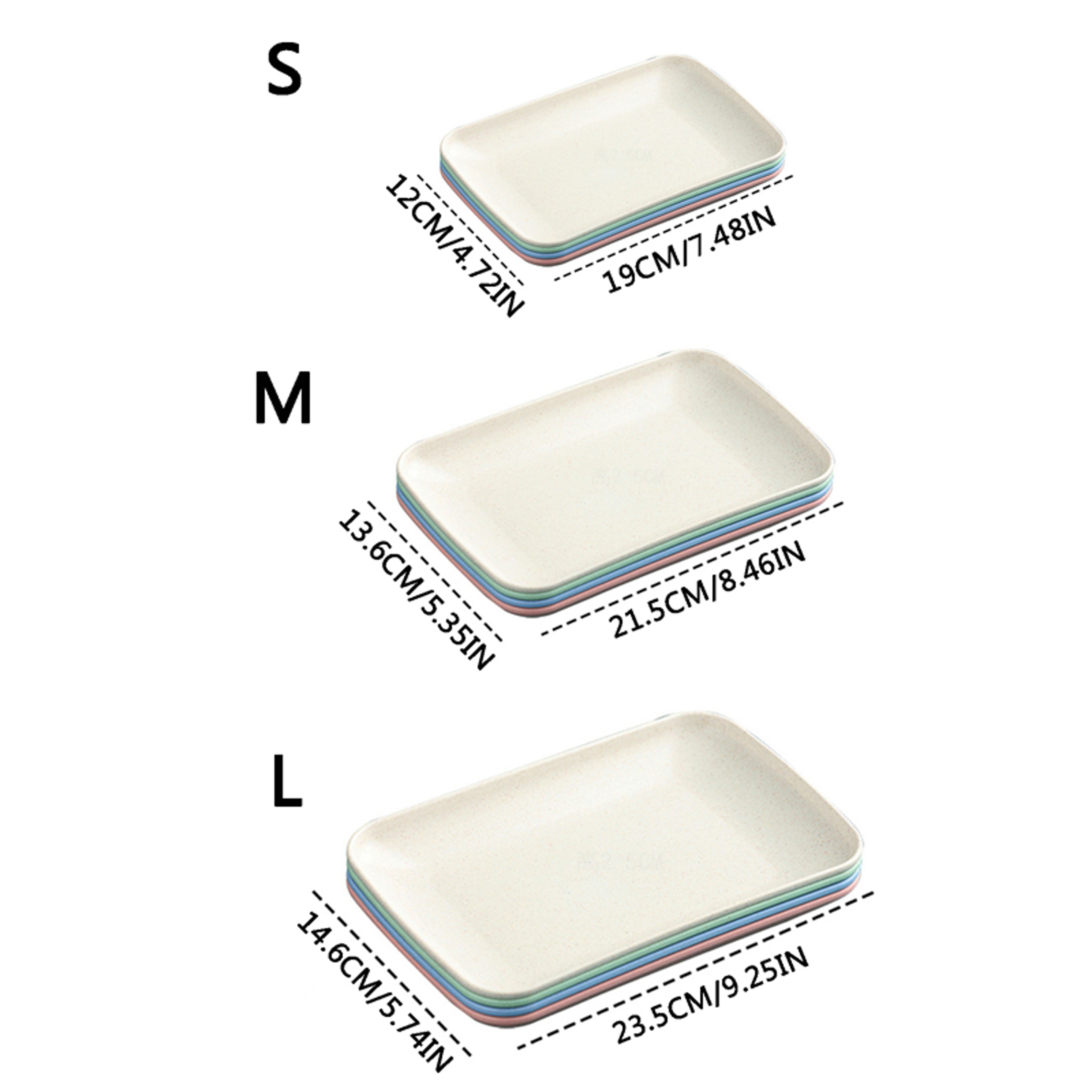 Wheat Straw Plates Dessert Plates Fruit Dish For Cupcakes Salad Steak Stylish Home Kitchen Decor 5