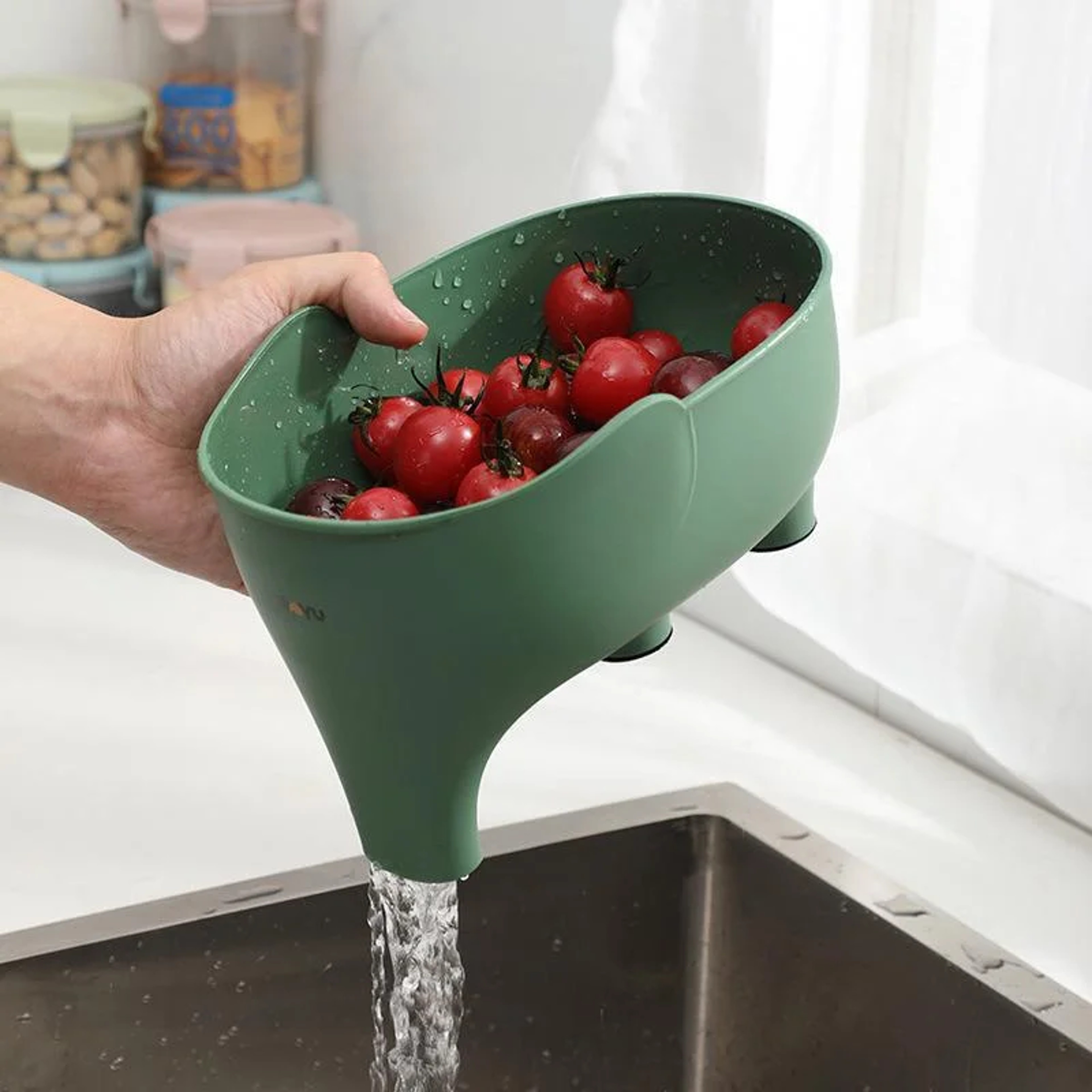 Elephant Kitchen Sink Drain Basket & Vegetable Washing Basket Strainer – view 3