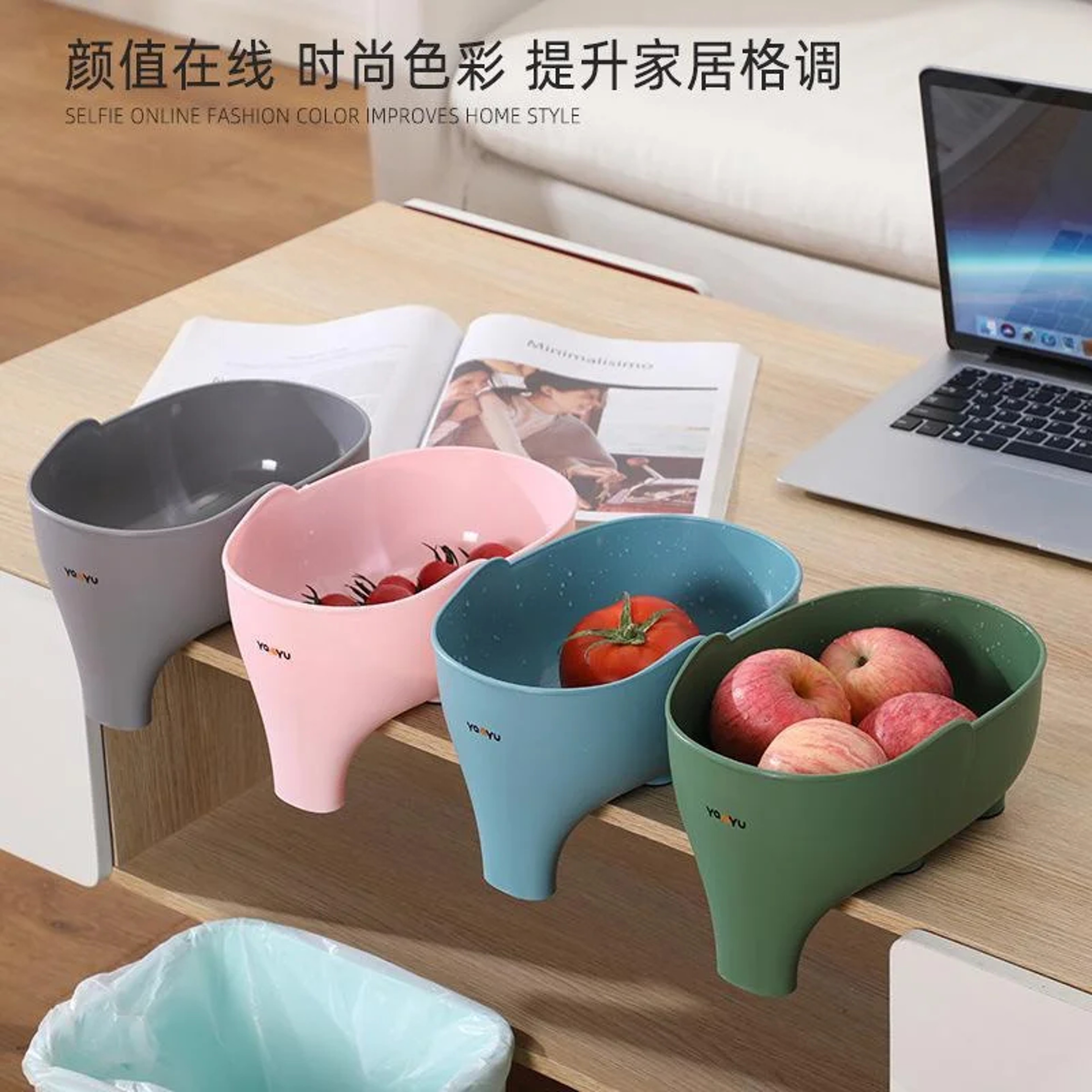 Elephant Kitchen Sink Drain Basket & Vegetable Washing Basket Strainer – view 6