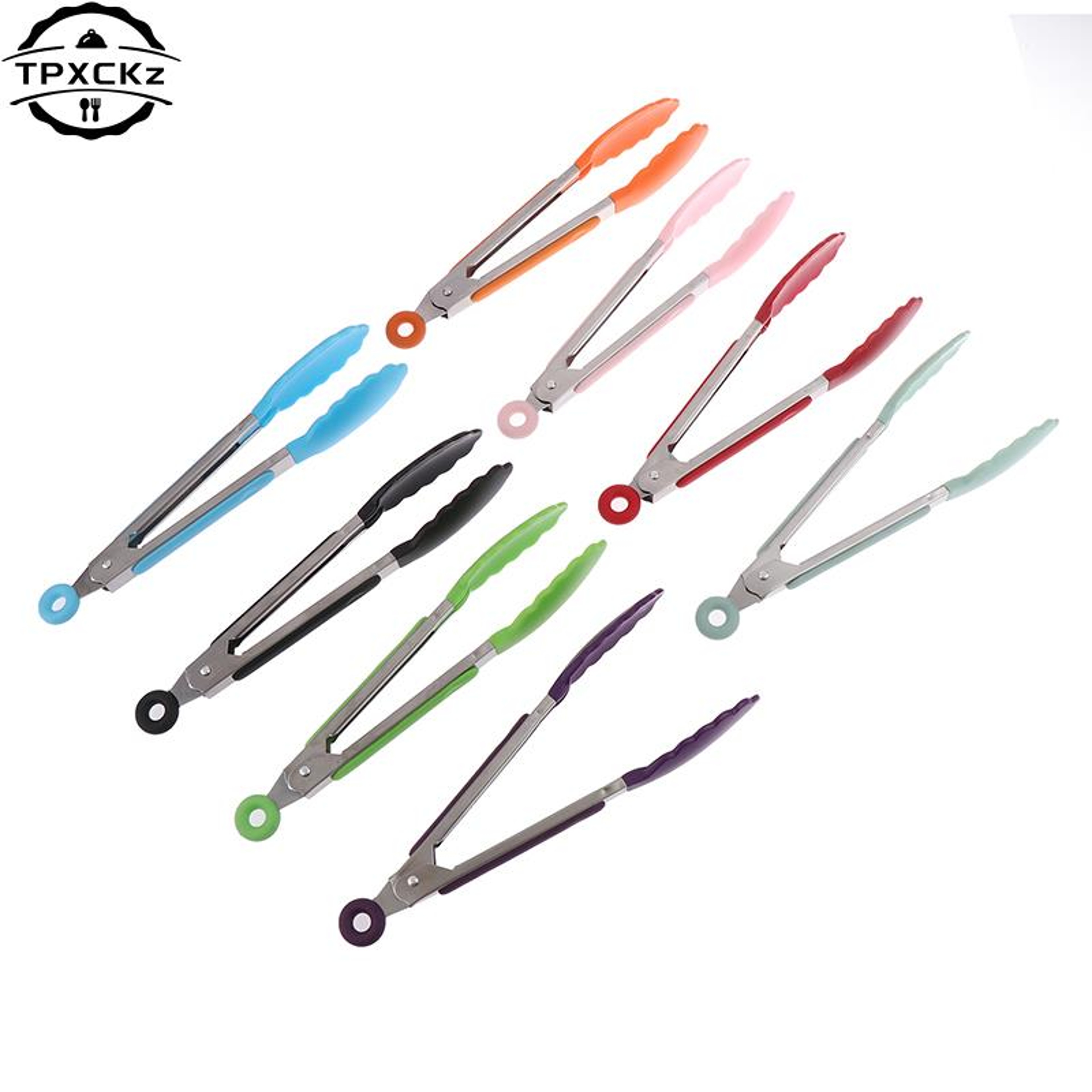 Premium Silicone BBQ & Kitchen Grilling Tongs Heat Resistant Barbecue & Serving Tool – view 2