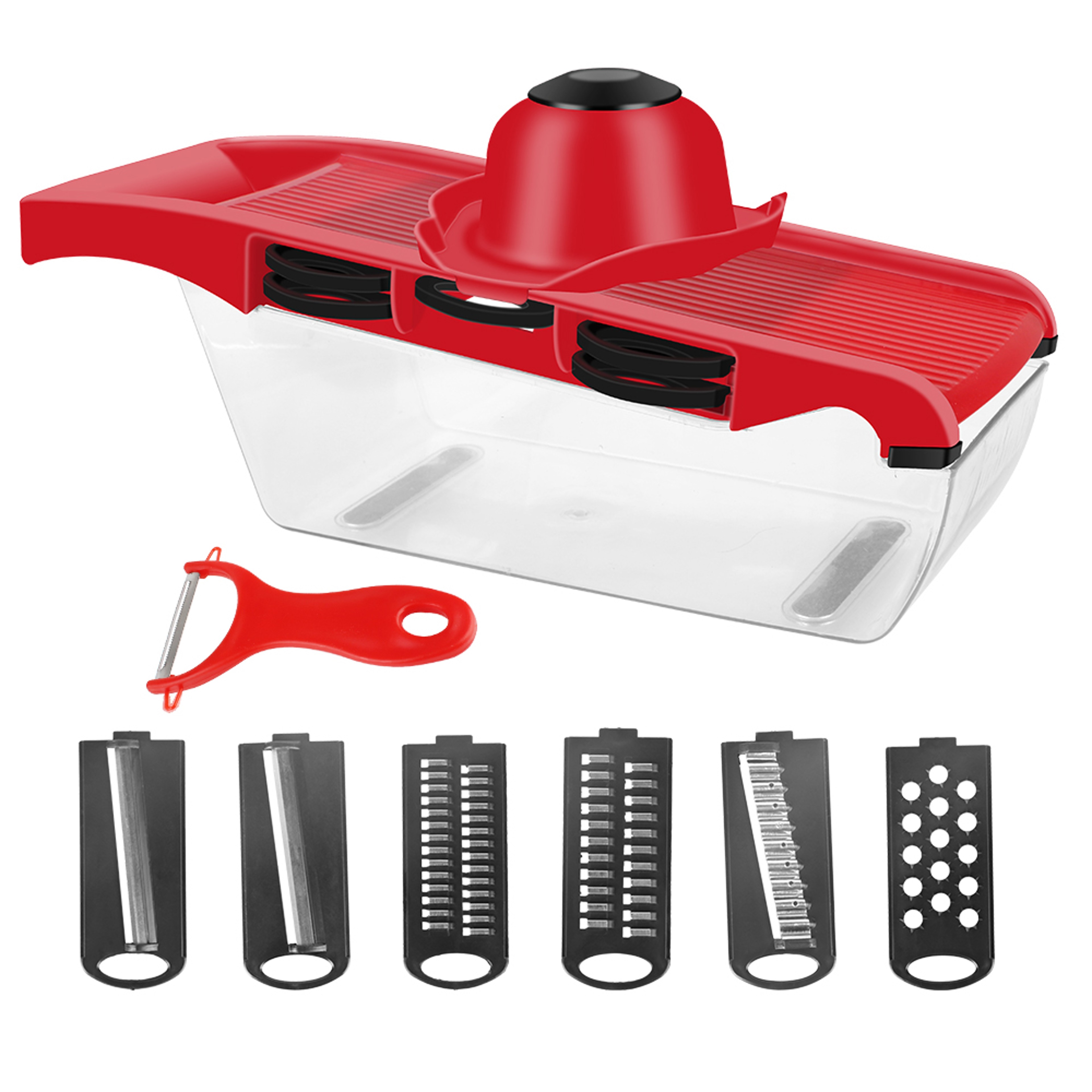 HILIFE 6 Blade Multi Function Mandoline Slicer & Vegetable Cutter Kitchen Tool Set – view 7