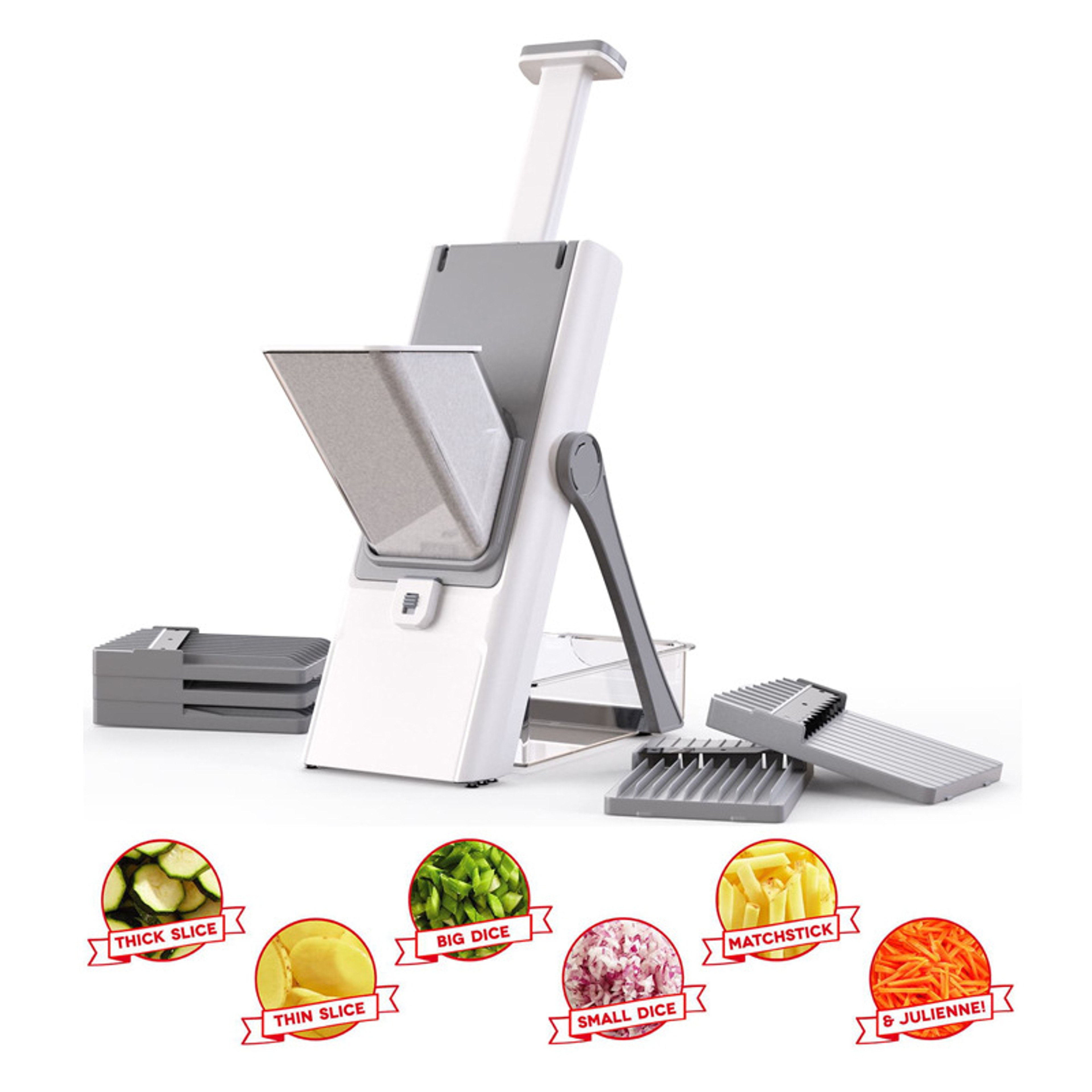 SafeSlice Pro Adjustable Mandoline Vegetable Chopper & Potato Cutter 5-in-1 – view 8