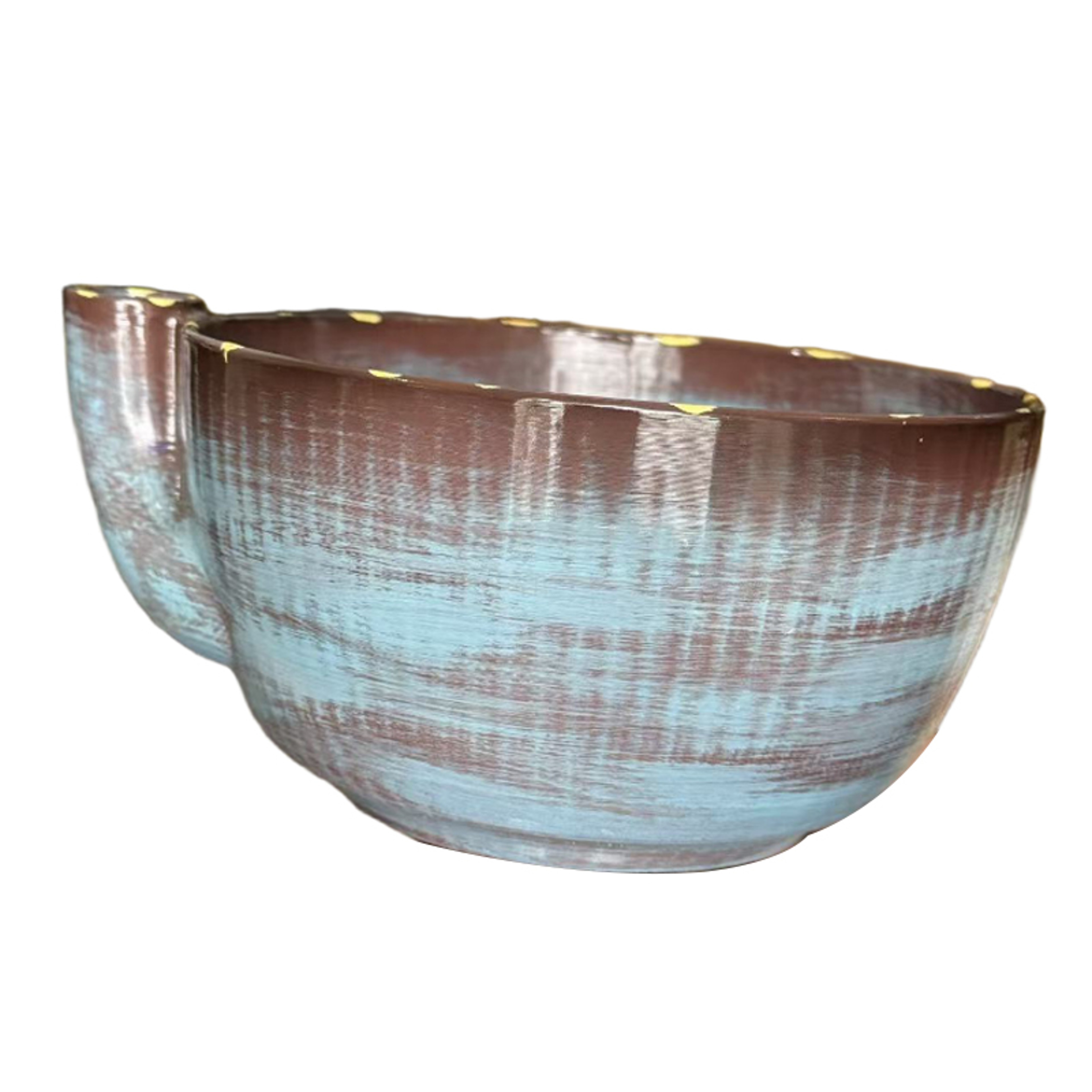 Stoneware Vortex Fruit Washing Bowl Self Rinsing Berry Washing Bowl  Rinse Colander 9