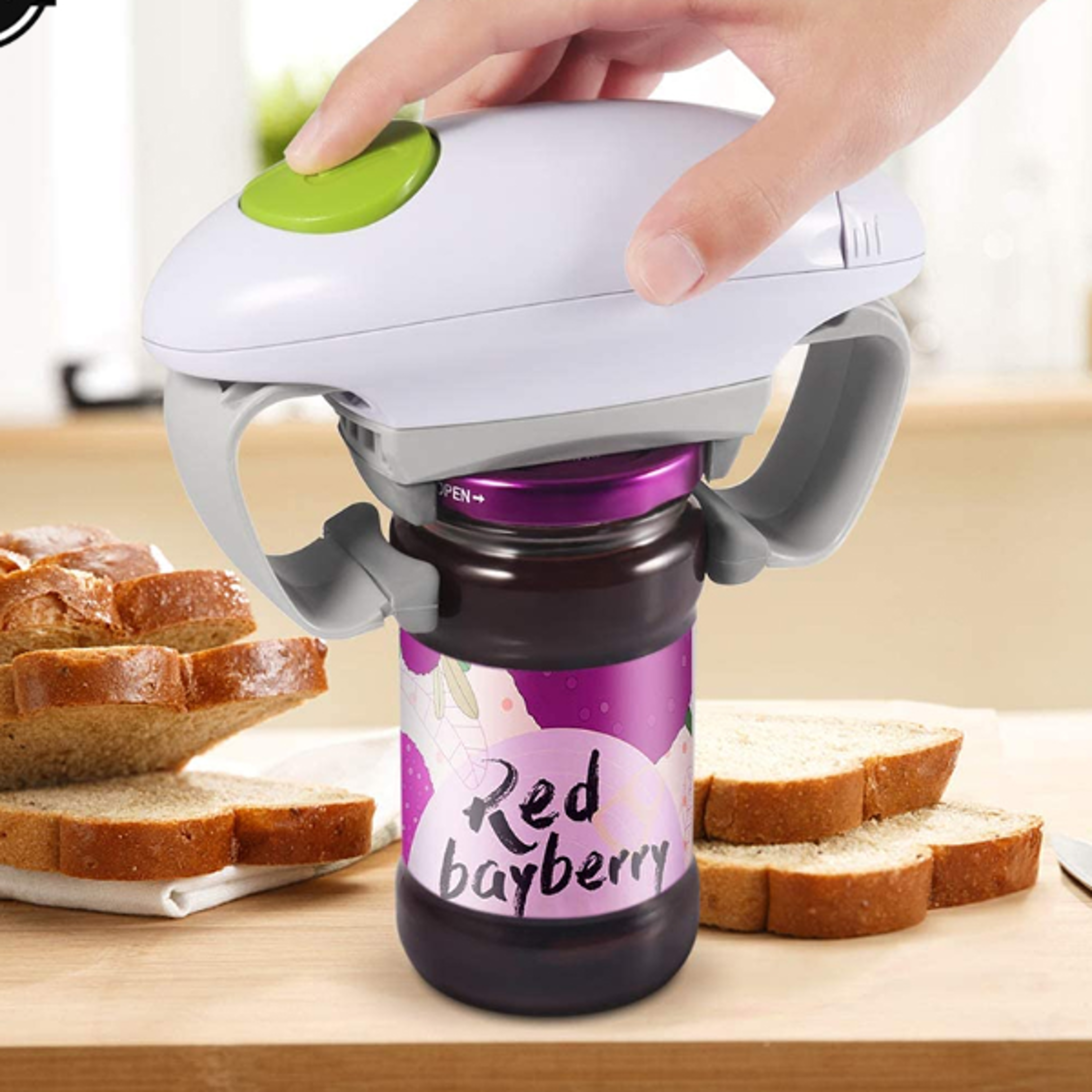 Upgrade your kitchen routine with this handheld can opener that combines convenience portability a