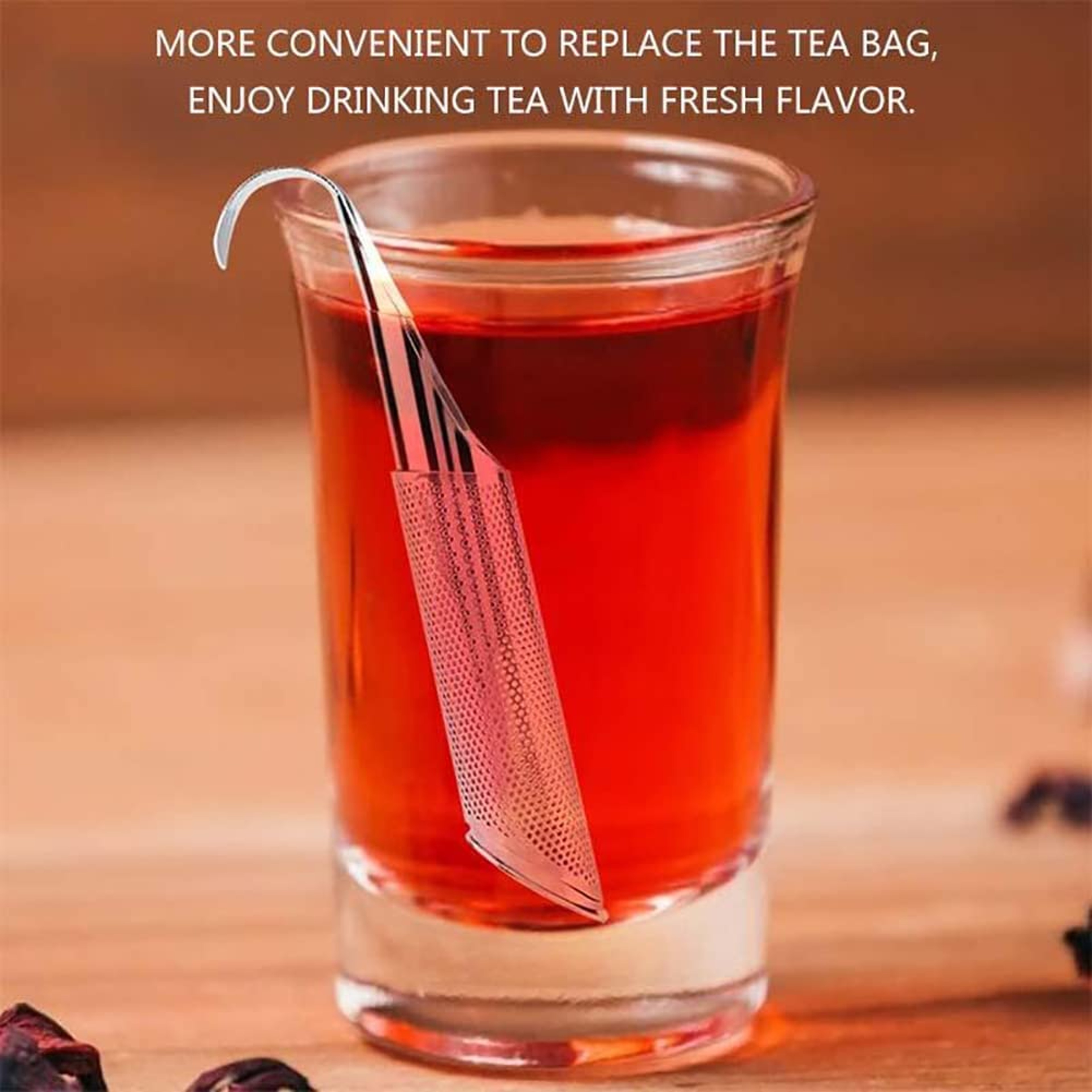 Stainless Steel Tea Infuser Stick for Loose Leaf Tea & Herbal Brewing – view 4