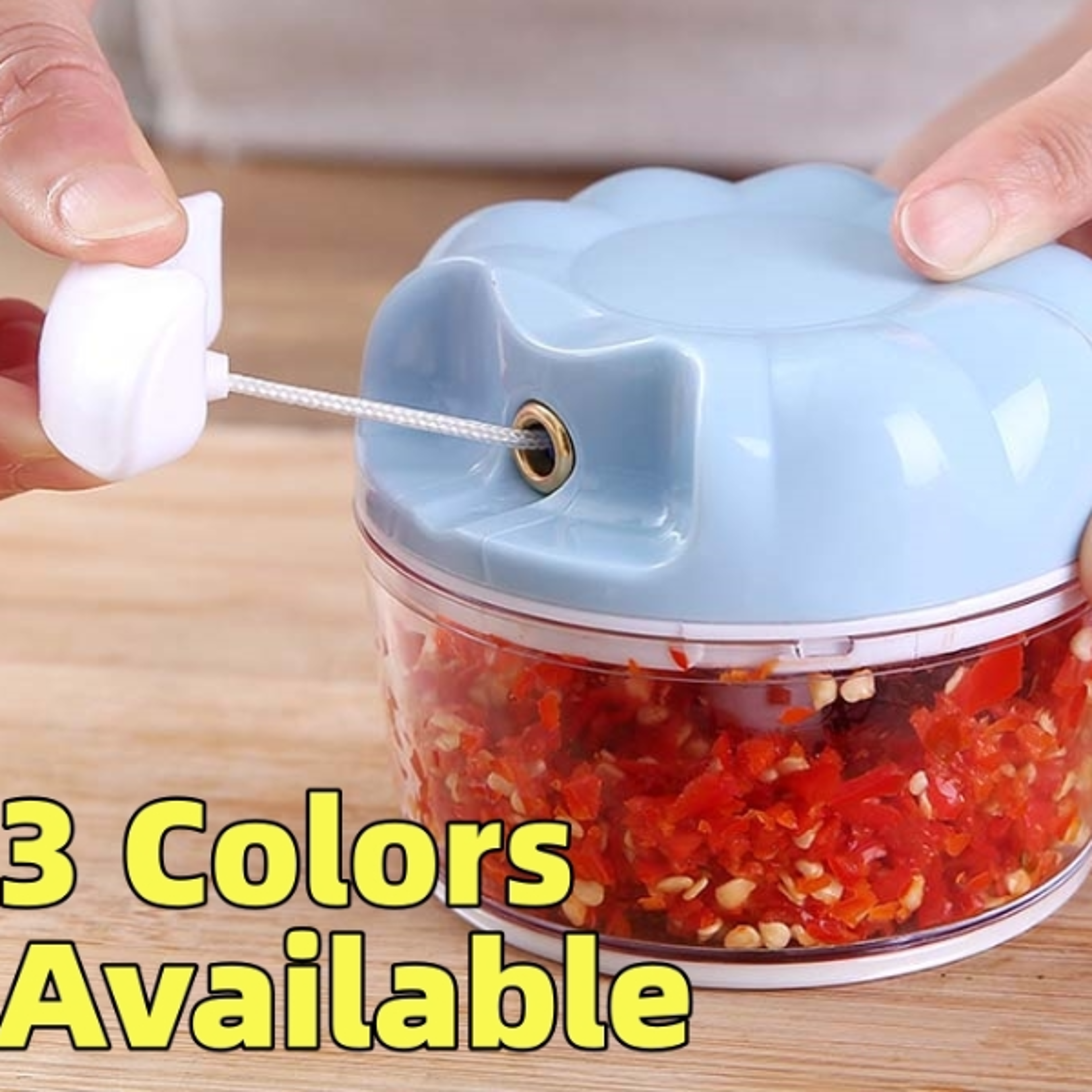 Premium Manual Kitchen Chopper  MultiFunction Mini Food Chopper  Garlic Grinder for Vegetables M