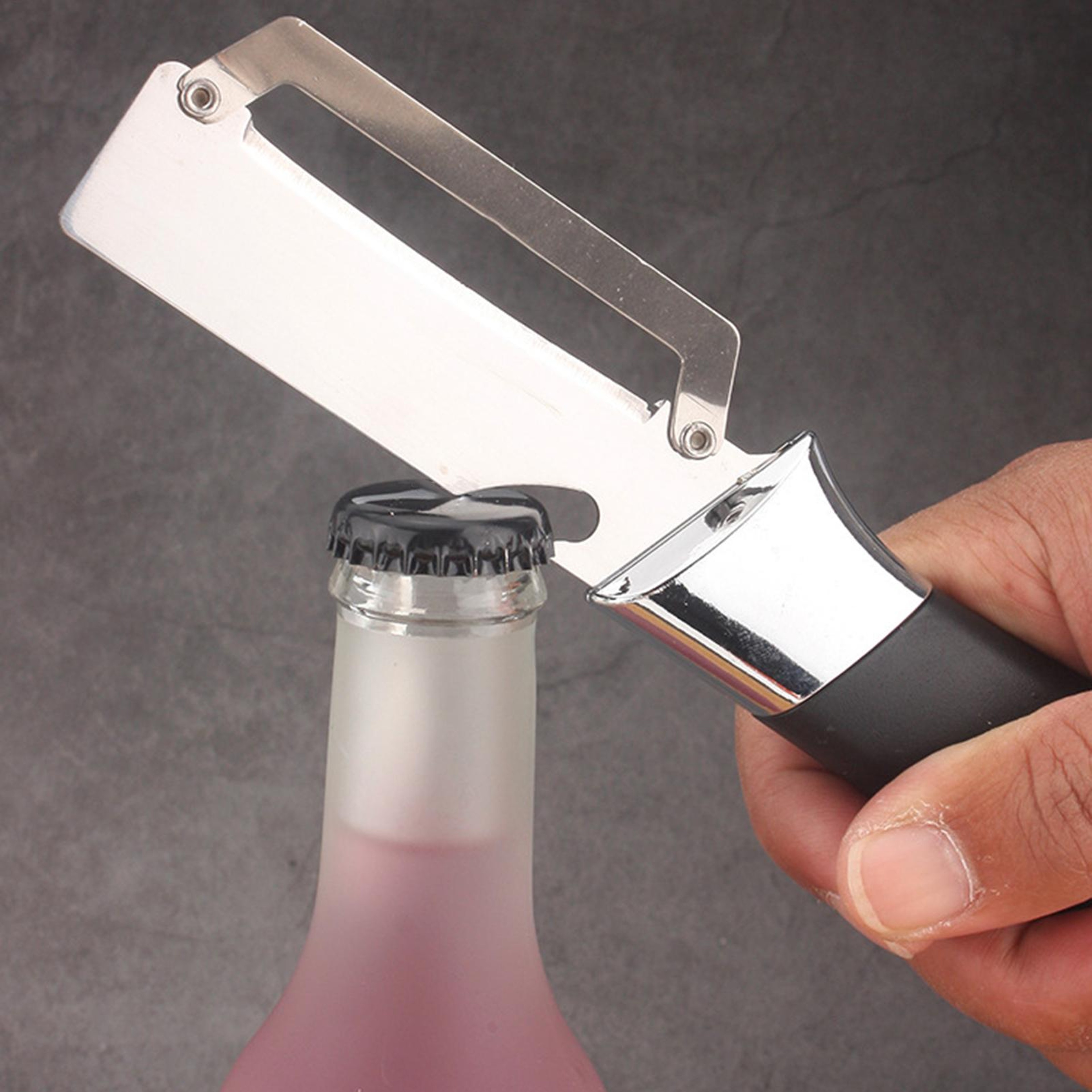 2 In 1 Stainless Steel Vegetable Peeler  Bottle Opener Kitchen Tool 2