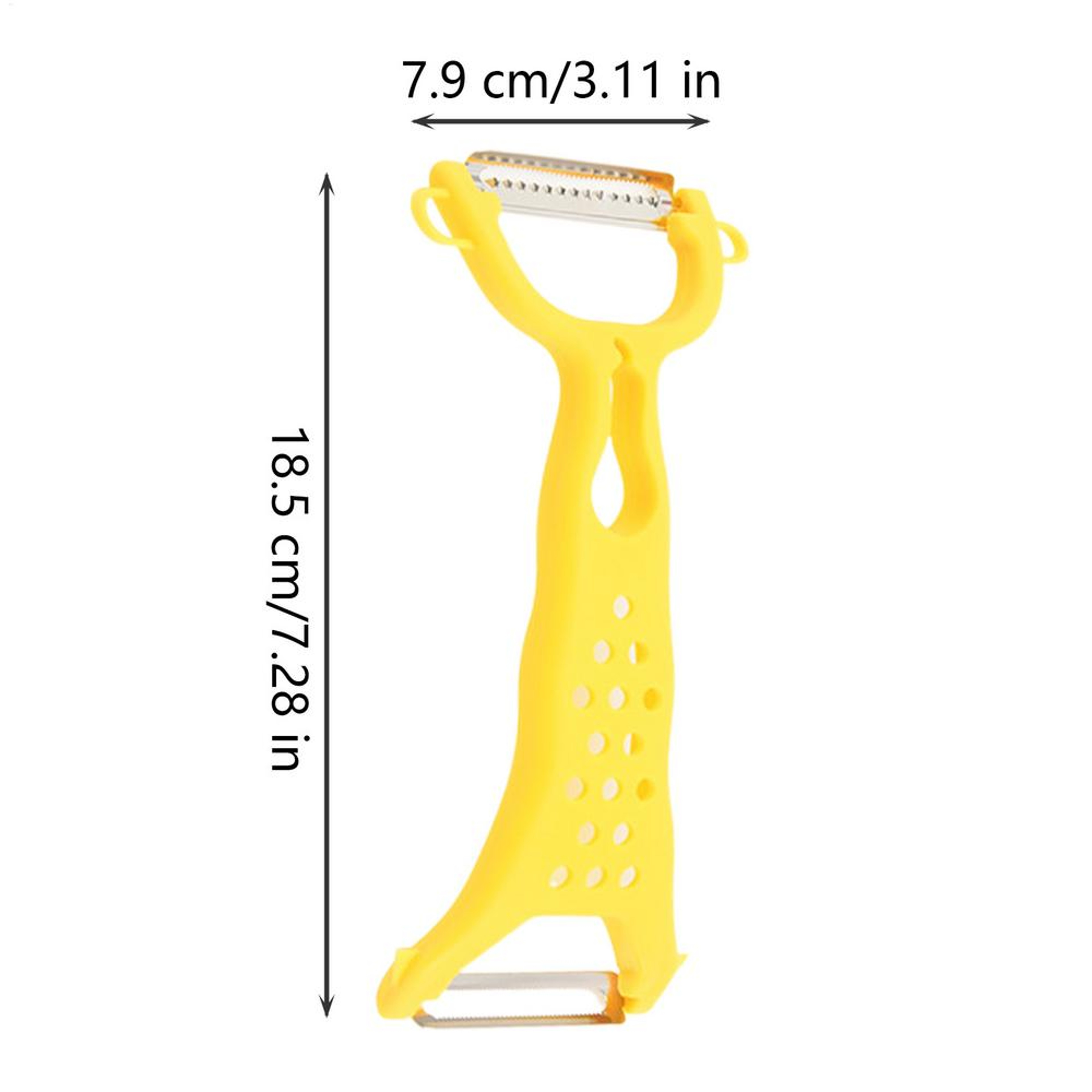 Stainless Steel Dual Edge Vegetable Peeler  Julienne Cutter For Fruits And Potatoes 7