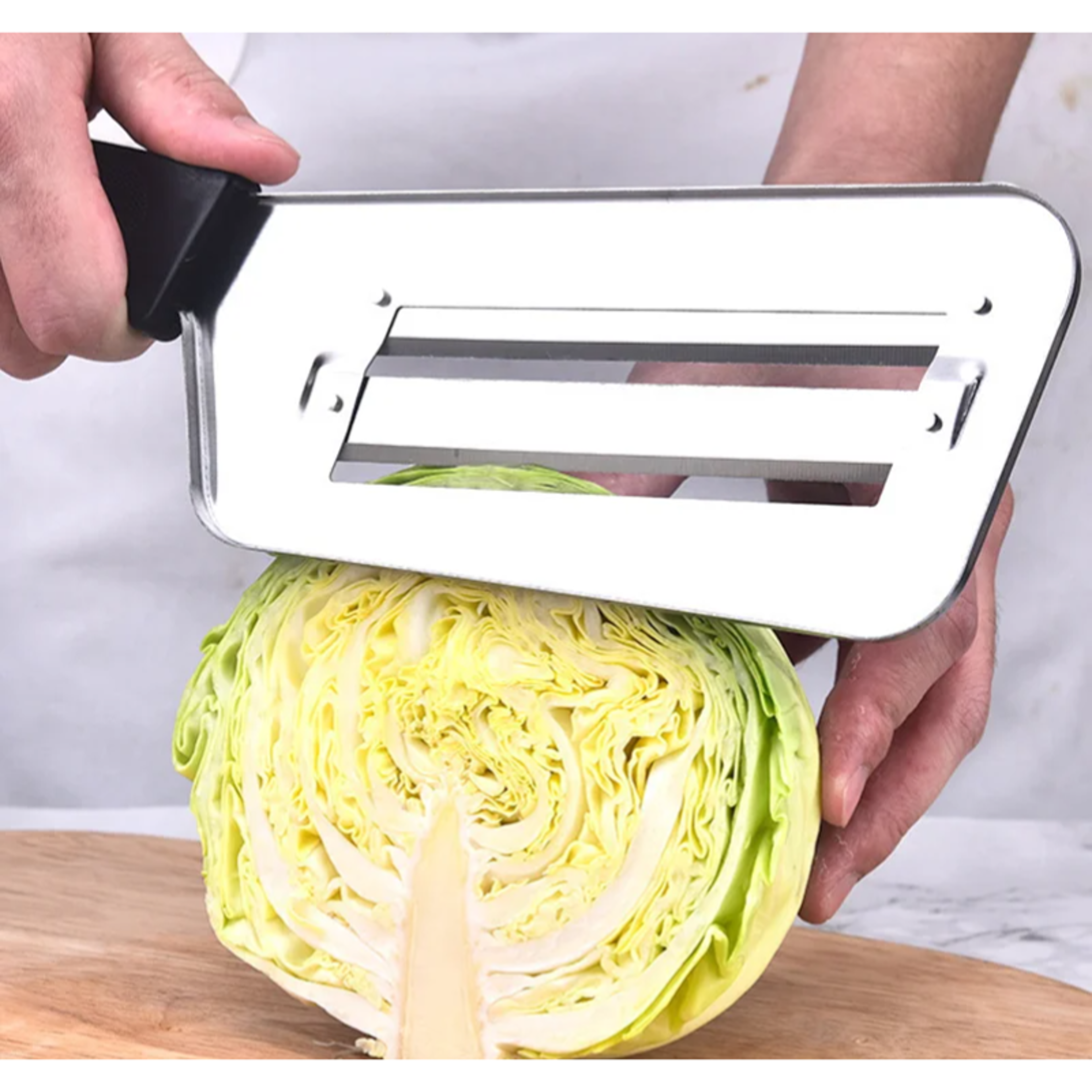 Precision Stainless Steel Cabbage Shredder & Vegetable Slicer with Ergonomic Handle – view 1