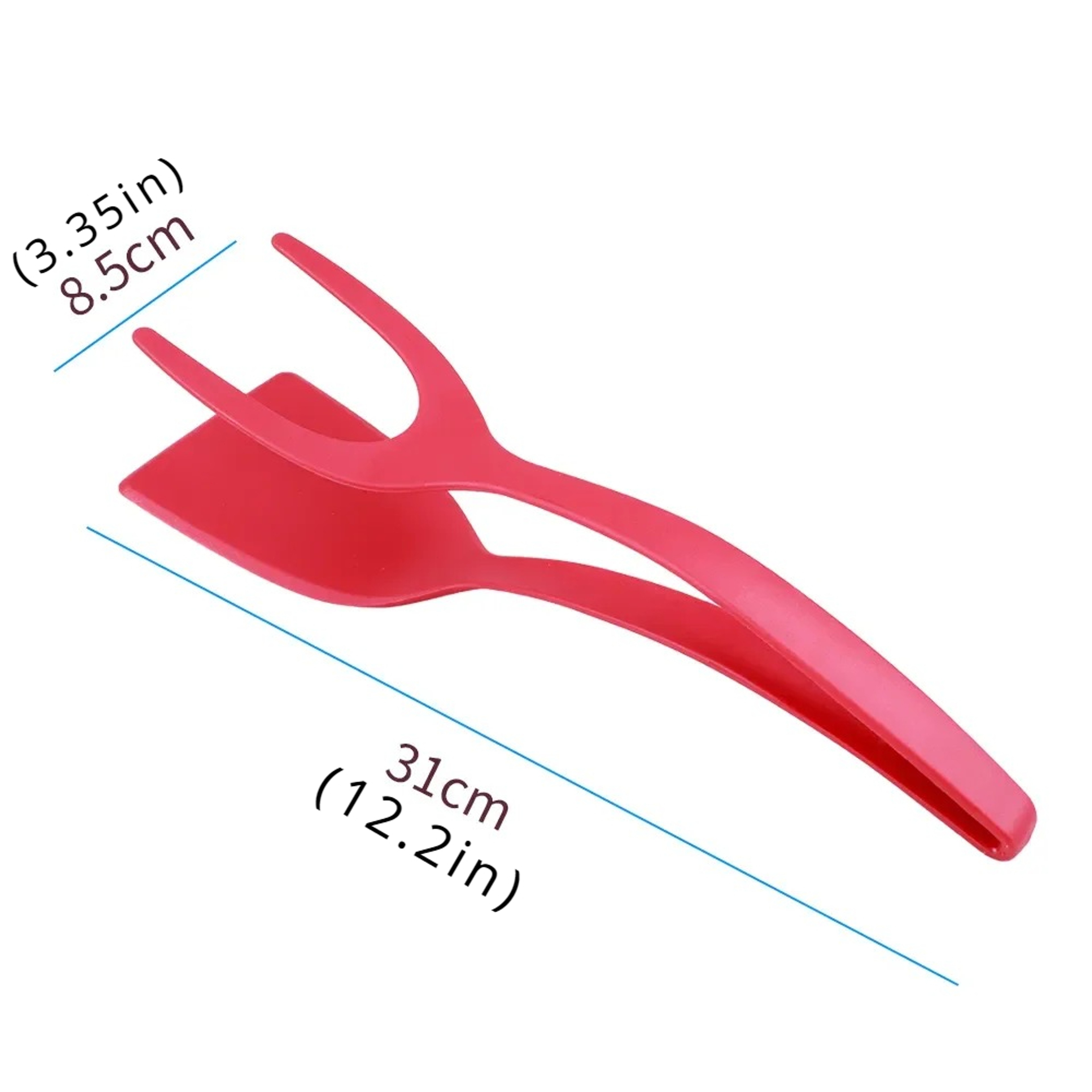 Grip Flip 2 In 1 Spatula Tongs NonStick Egg Turner  Pancake Flipper Tool 4
