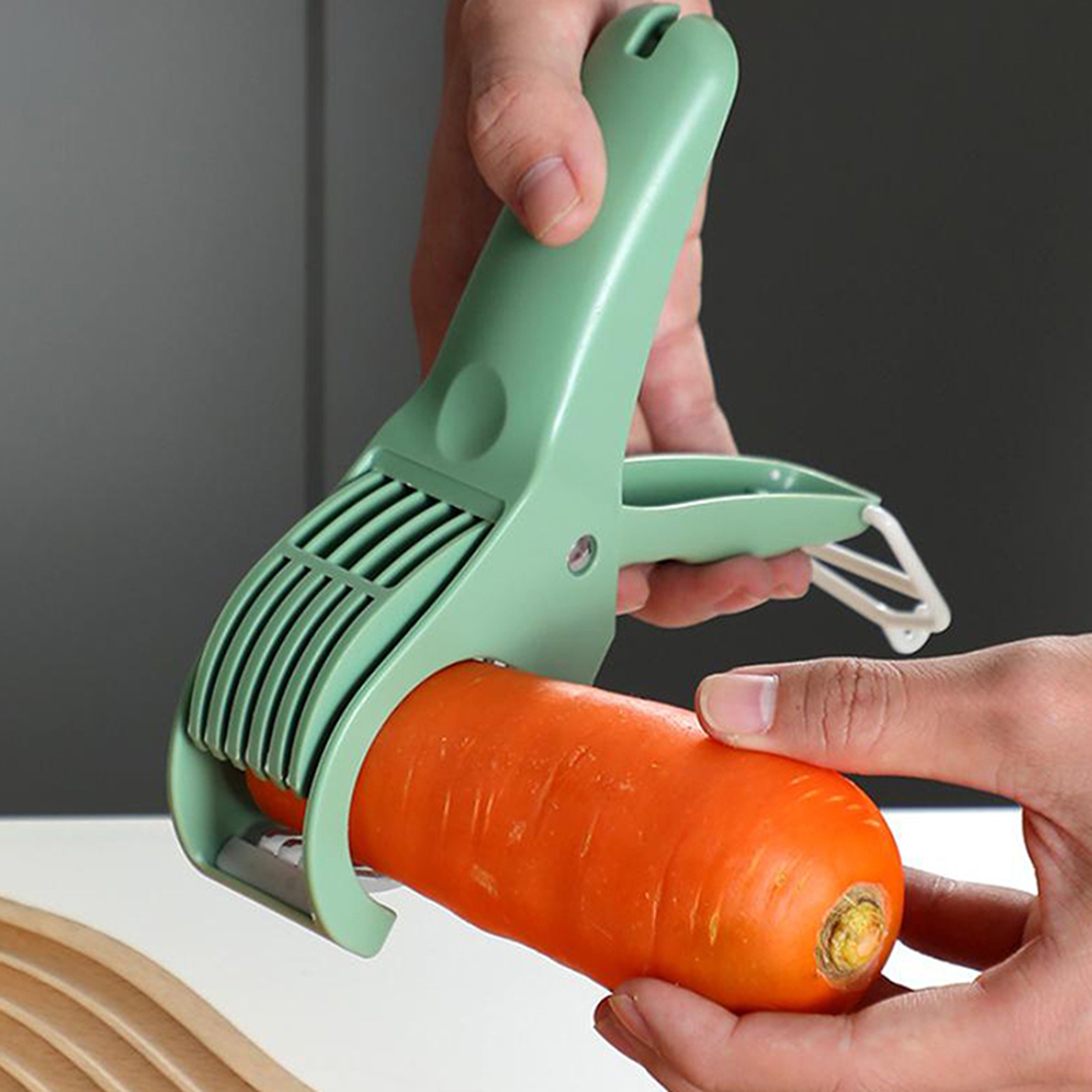 Multi Functional Stainless Steel Vegetable & Fruit Mandoline Slicer for Salad Prep Kitchen Tool – view 5