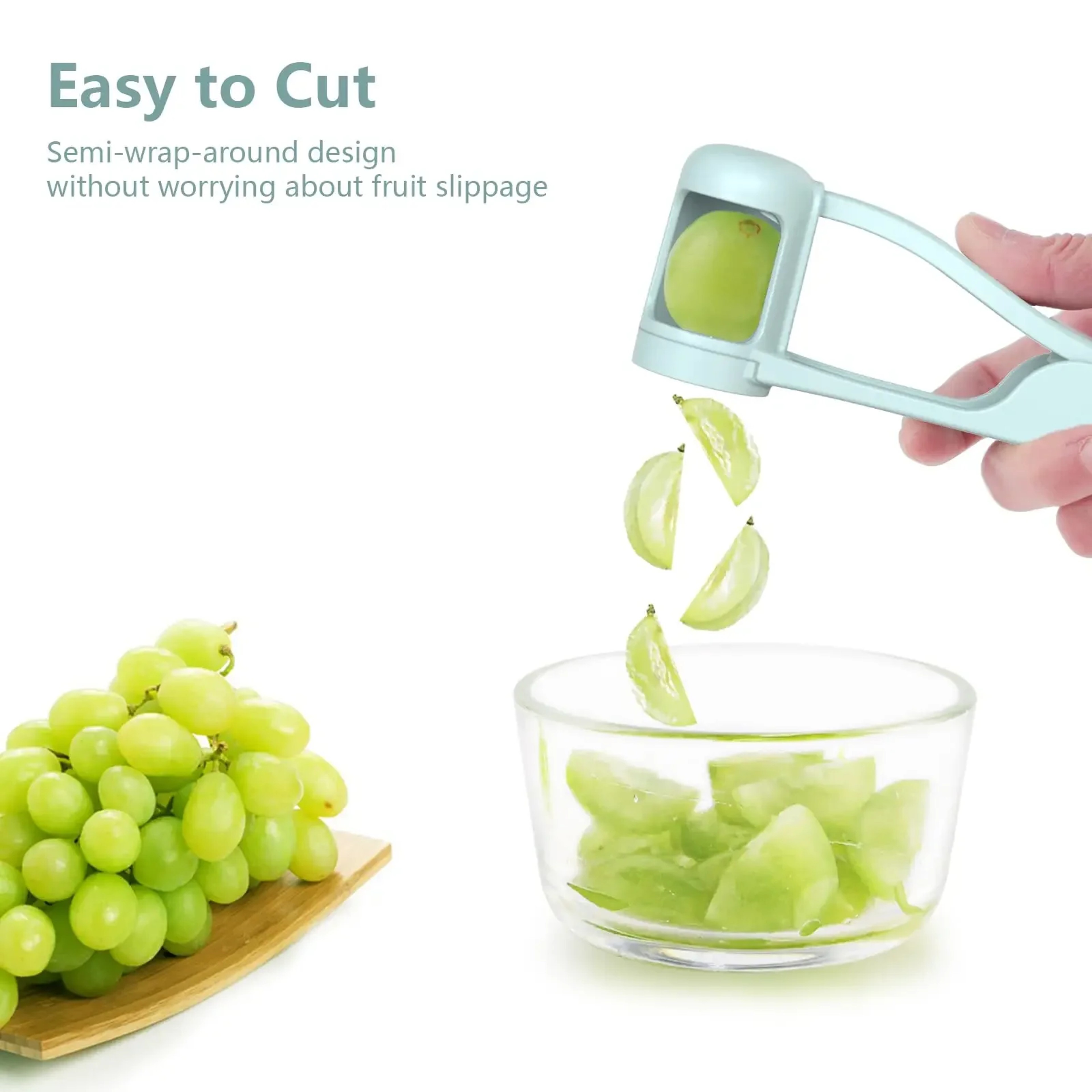 Multifunctional Handheld Fruit Slicer For Strawberries  Grapes Baby Food Prep Cutter 0