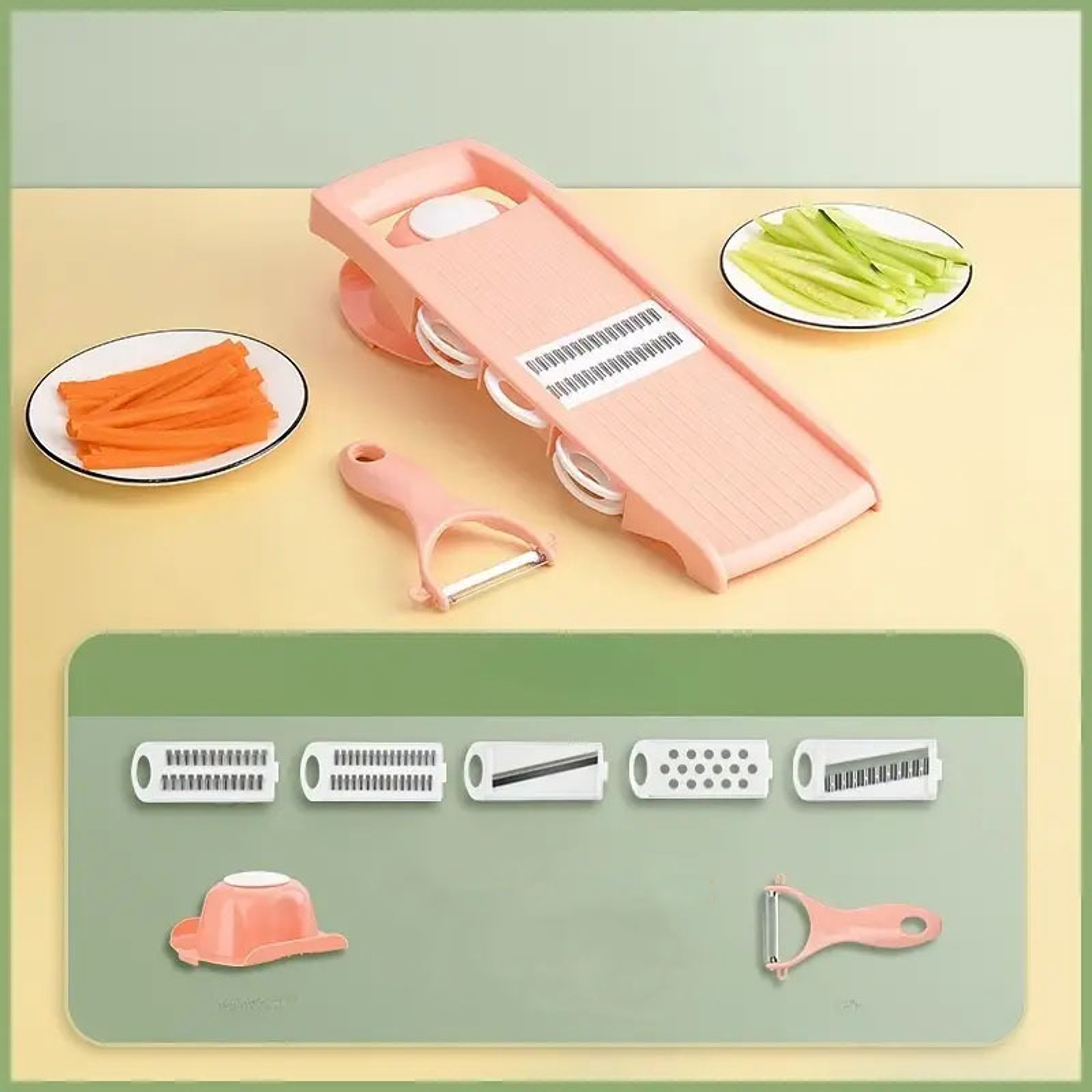 Vegetable Pro Multi Blade Julienne Slicer and Grater with Handle – view 8