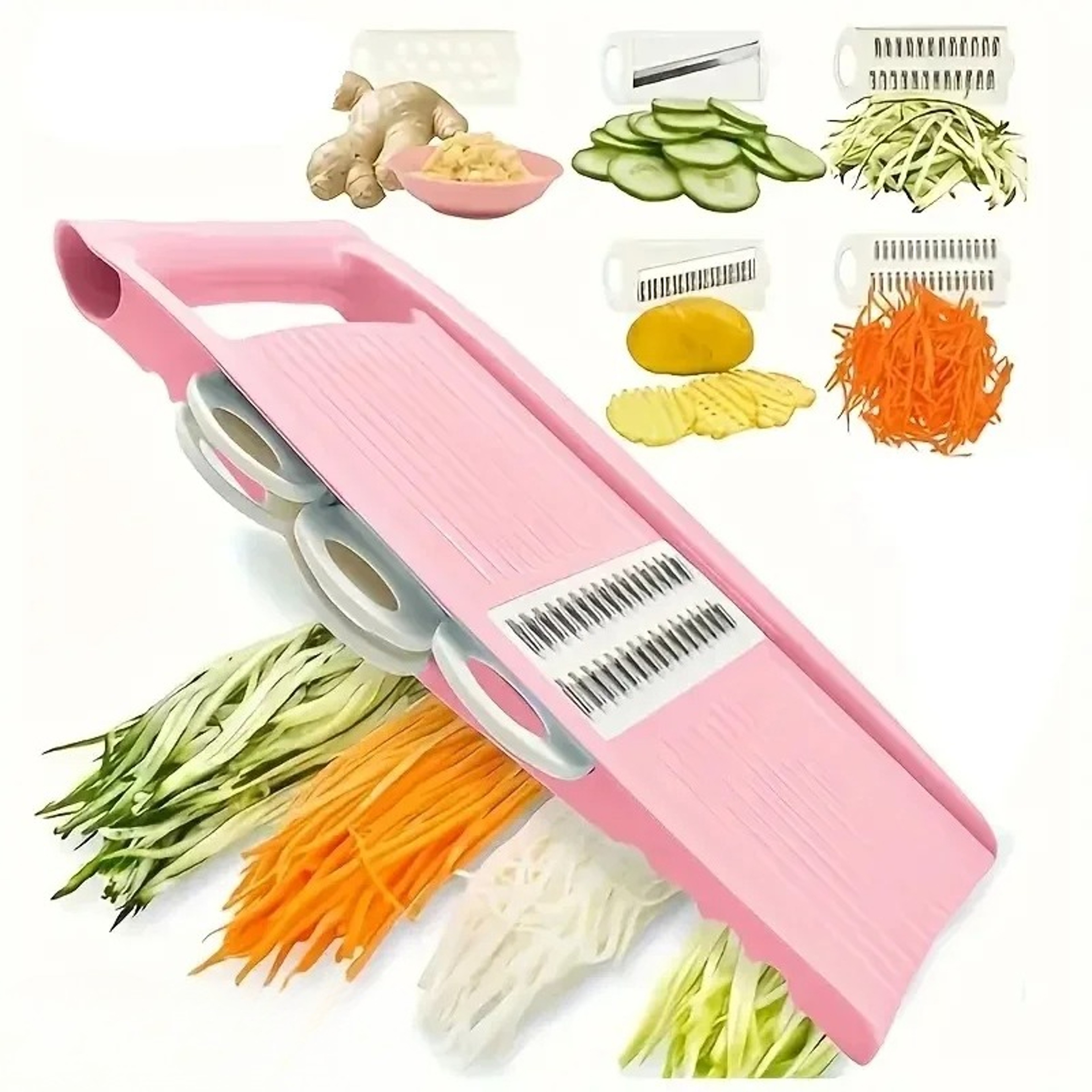 Adjustable Mandoline Slicer & Vegetable Chopper for Fast Kitchen Prep – view 1