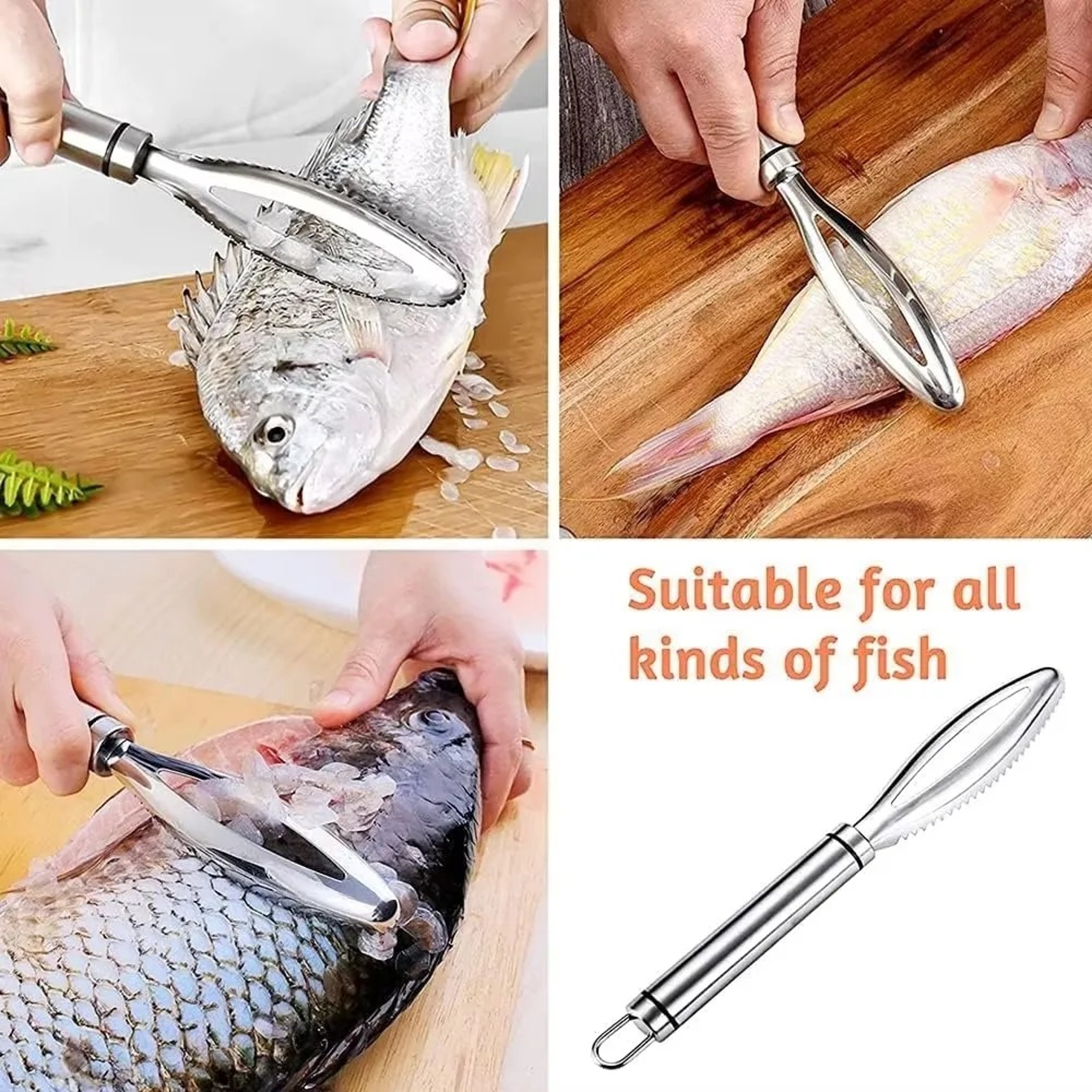 Steel Fish Scaler & Bone Tweezer Set Fast Fish Cleaning Tool – view 6