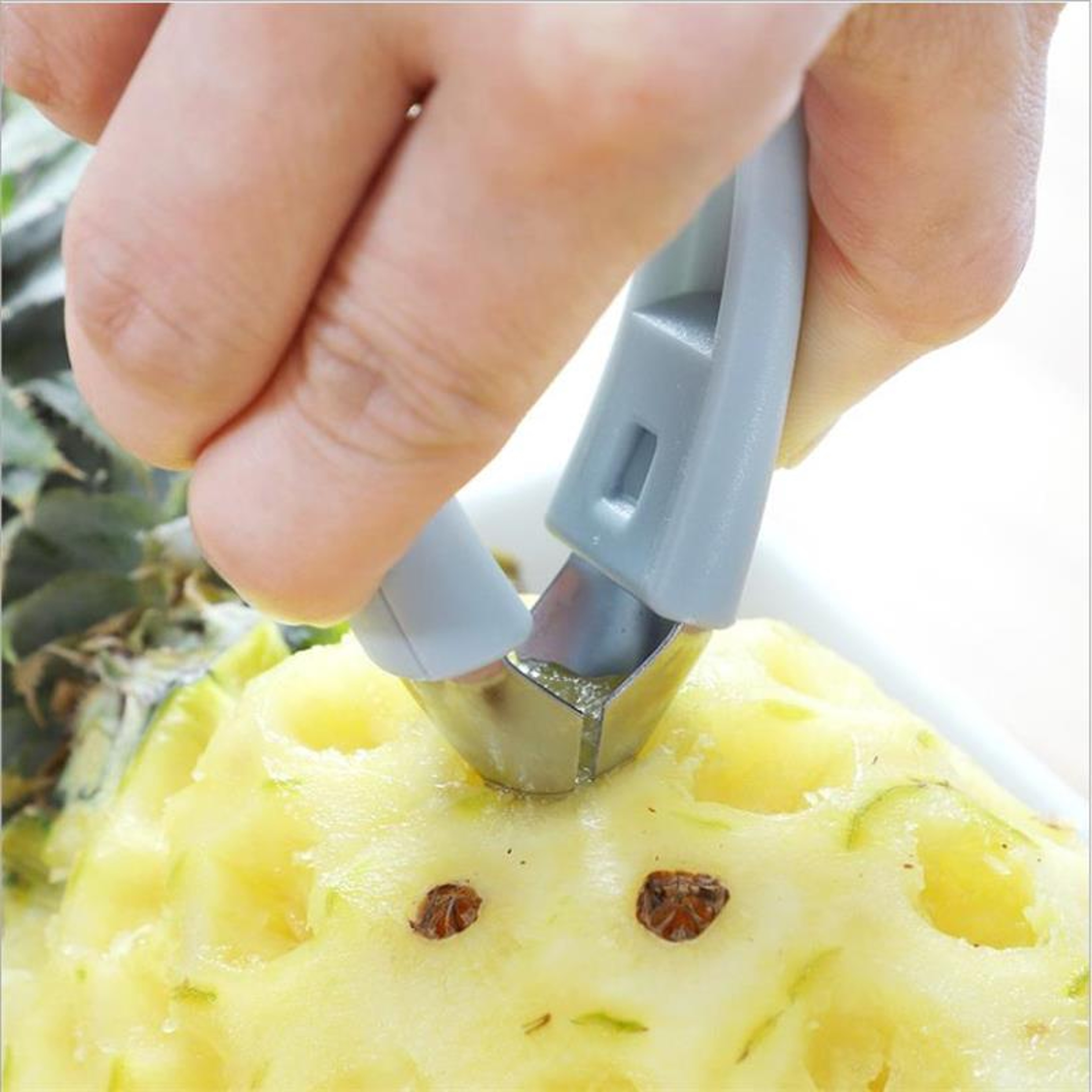 Multi Fruit Stem Remover & Pineapple Eye Cutter Stainless Steel Kitchen Tool – view 3