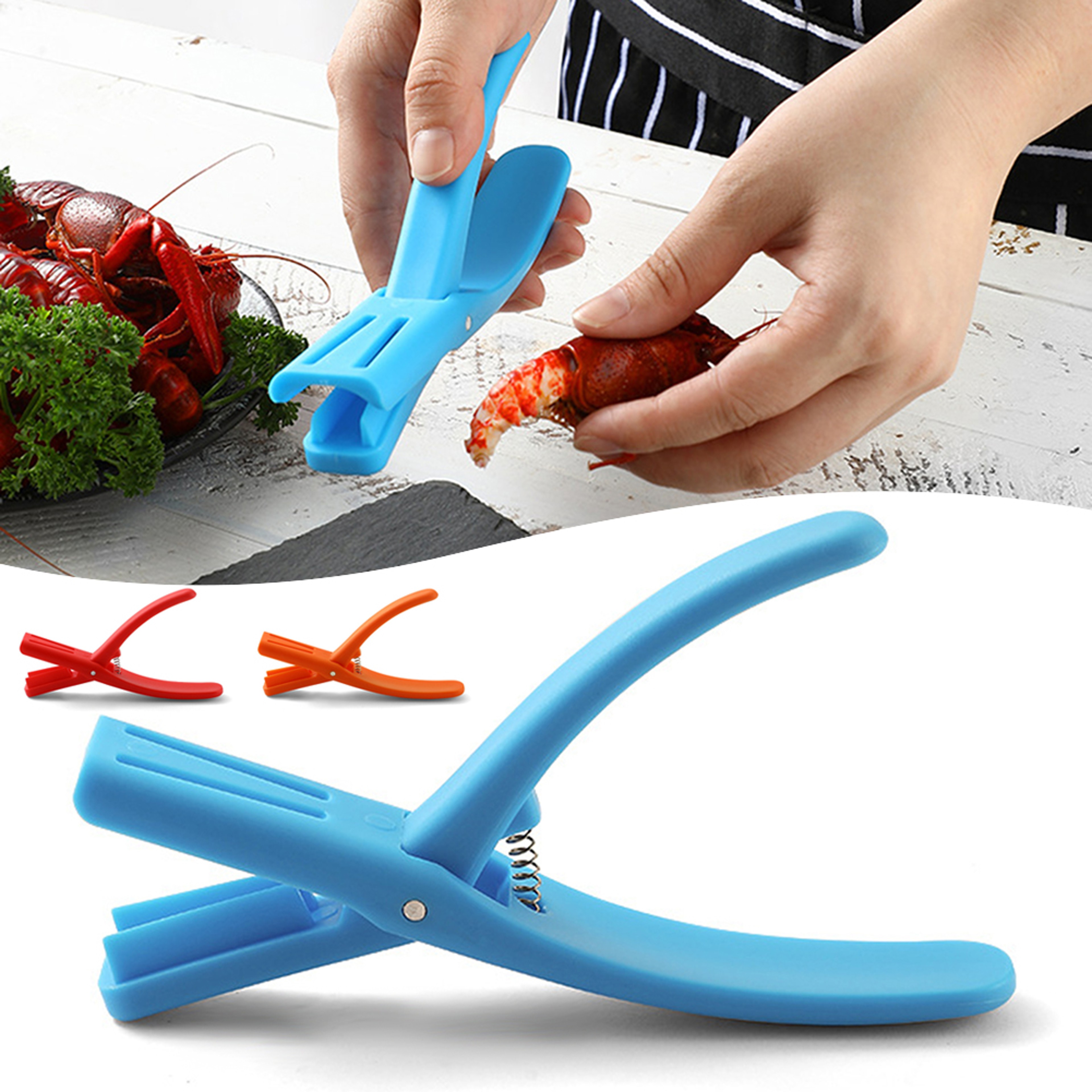 Shrimp Peeler & Lobster Sheller Tool with Non-Slip Handle – view 3