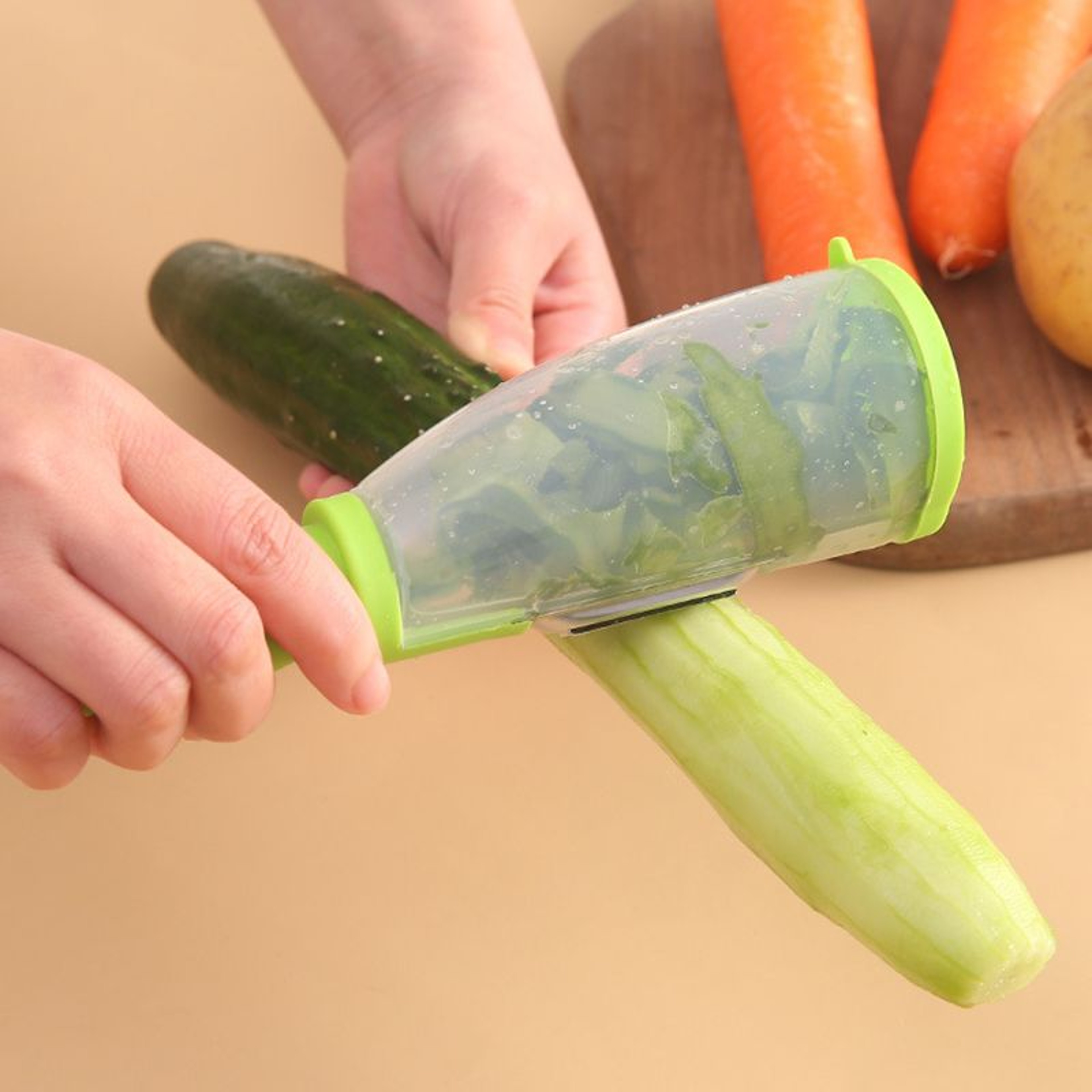 Multifunctional Apple Peeler with Storage Tube Kitchen Vegetable Peeling Knife – view 6