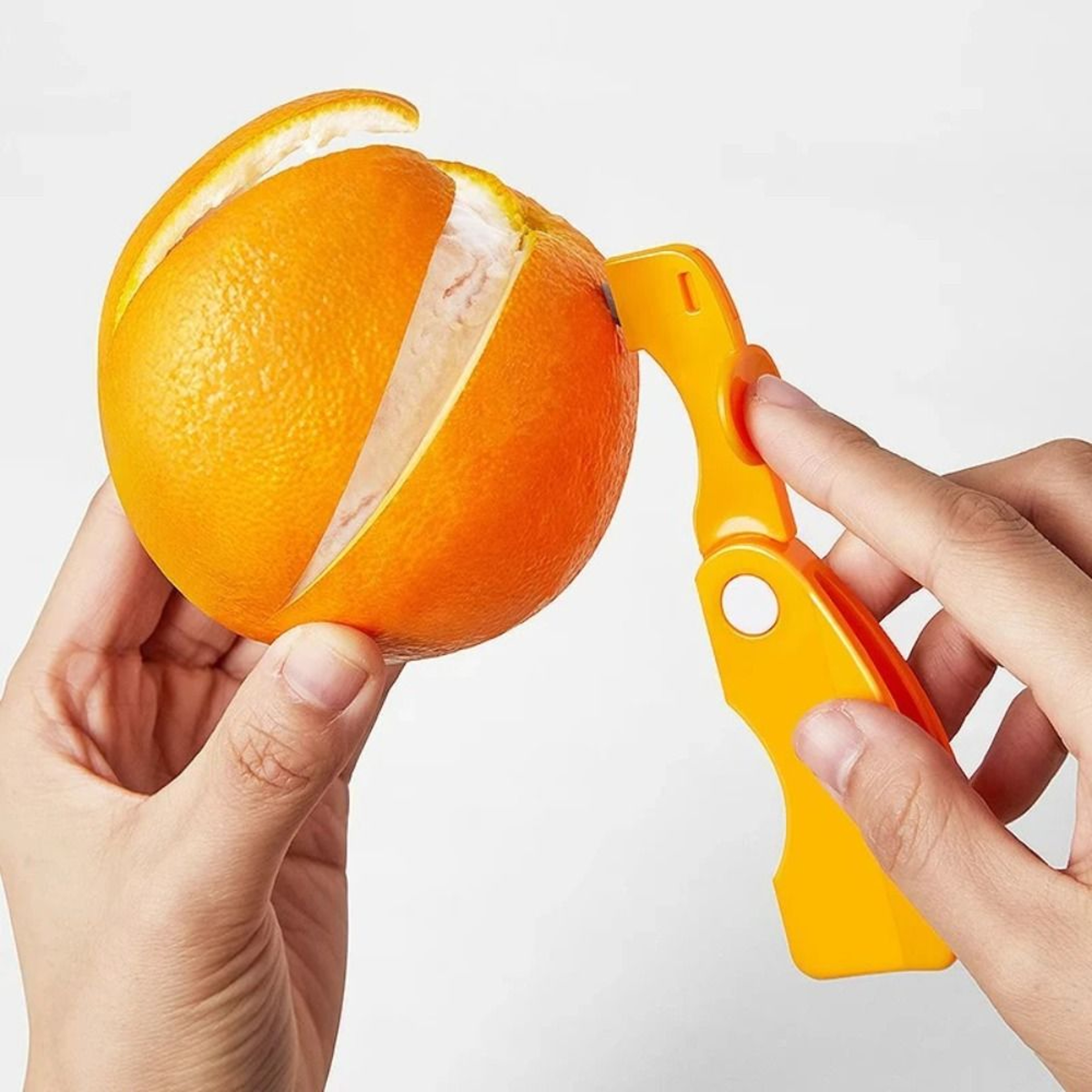 Manual Orange Peeler Tool Lightweight Citrus Fruit Peeler for Easy Kitchen Prep – view 7