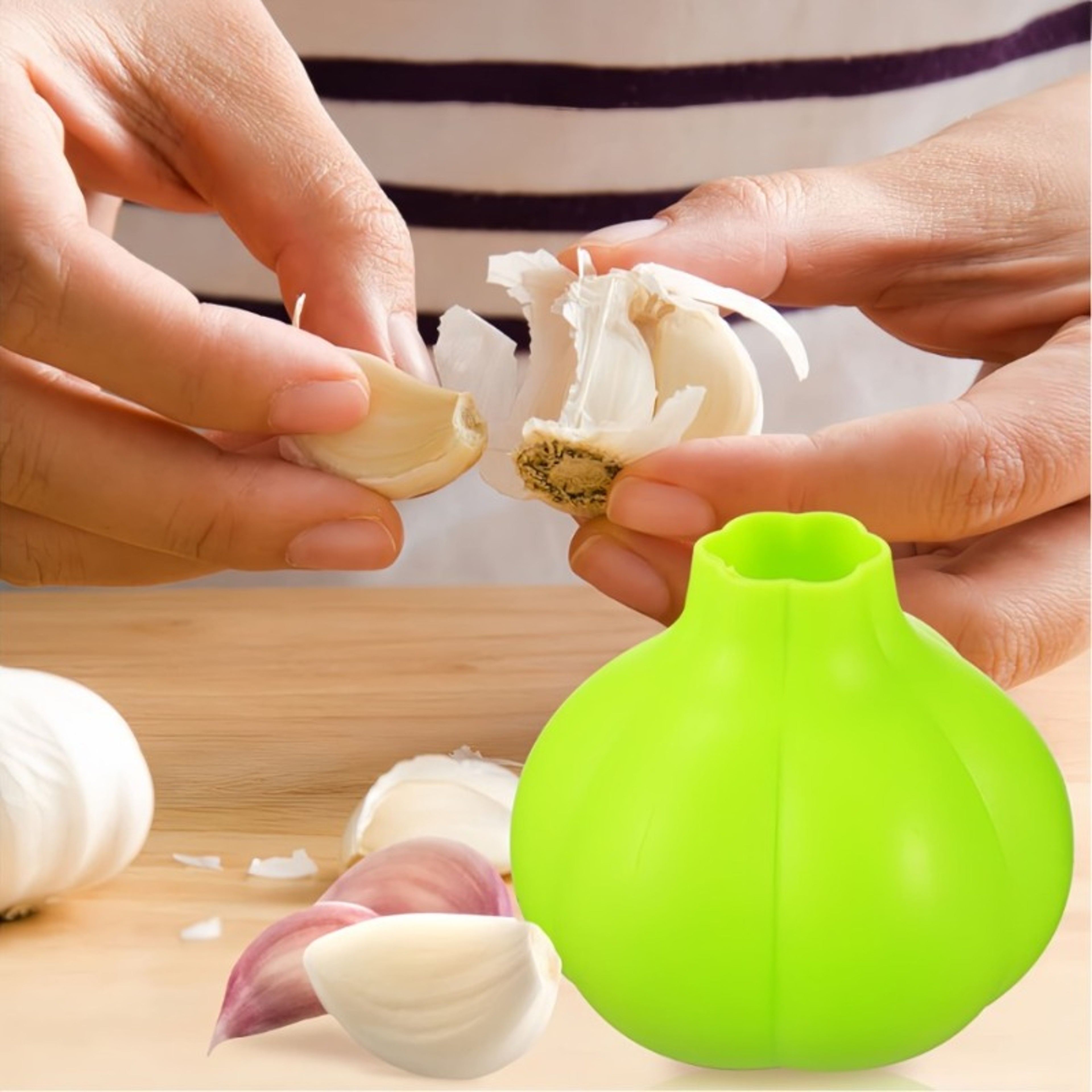 Silicone Garlic Peeler Tube Easy Kitchen Garlic Peeling Tool for Fast Clove Prep – view 4