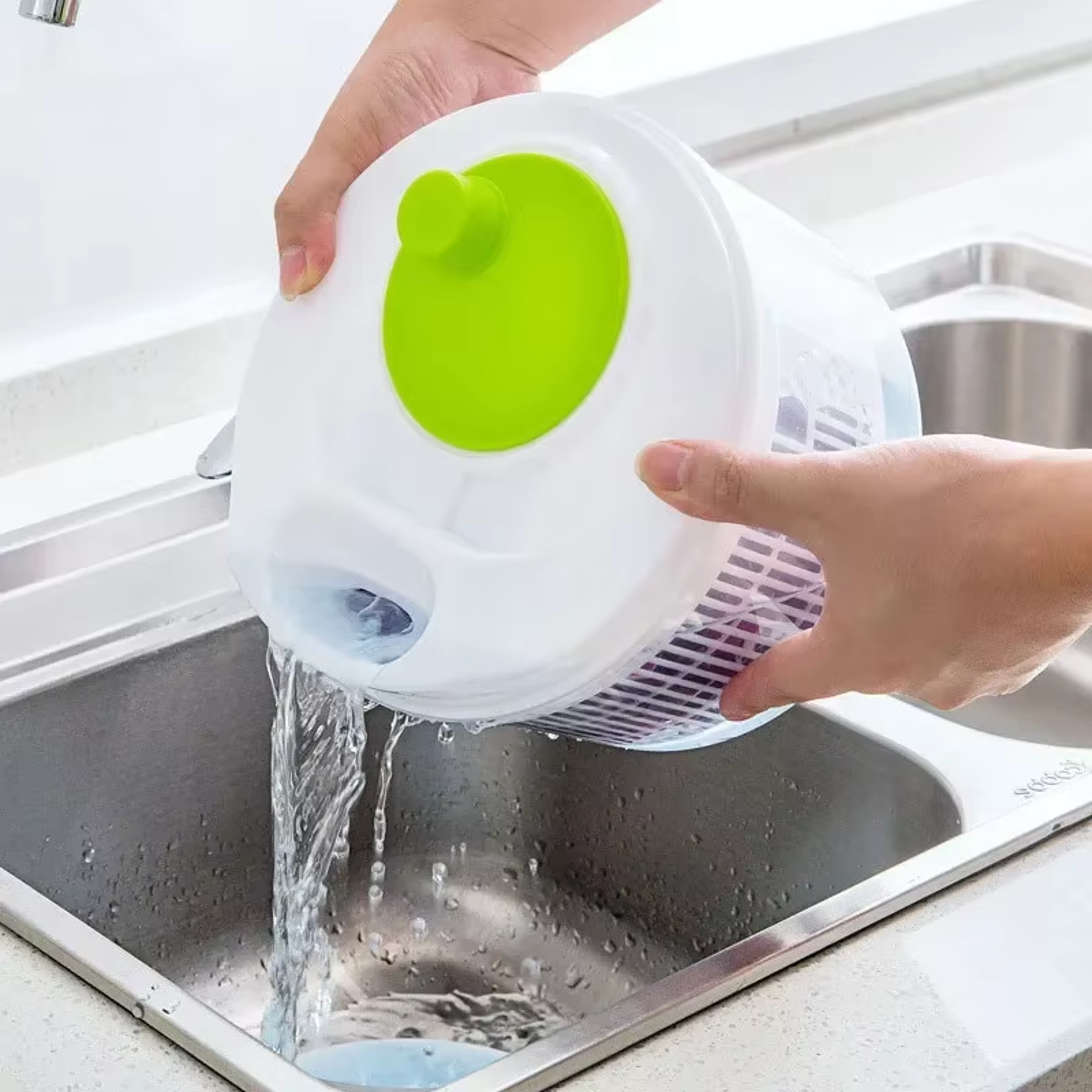 Salad Spinner Lettuce Washer & Vegetable Dryer Strainer for Fresh Greens Kitchen Tool – view 1