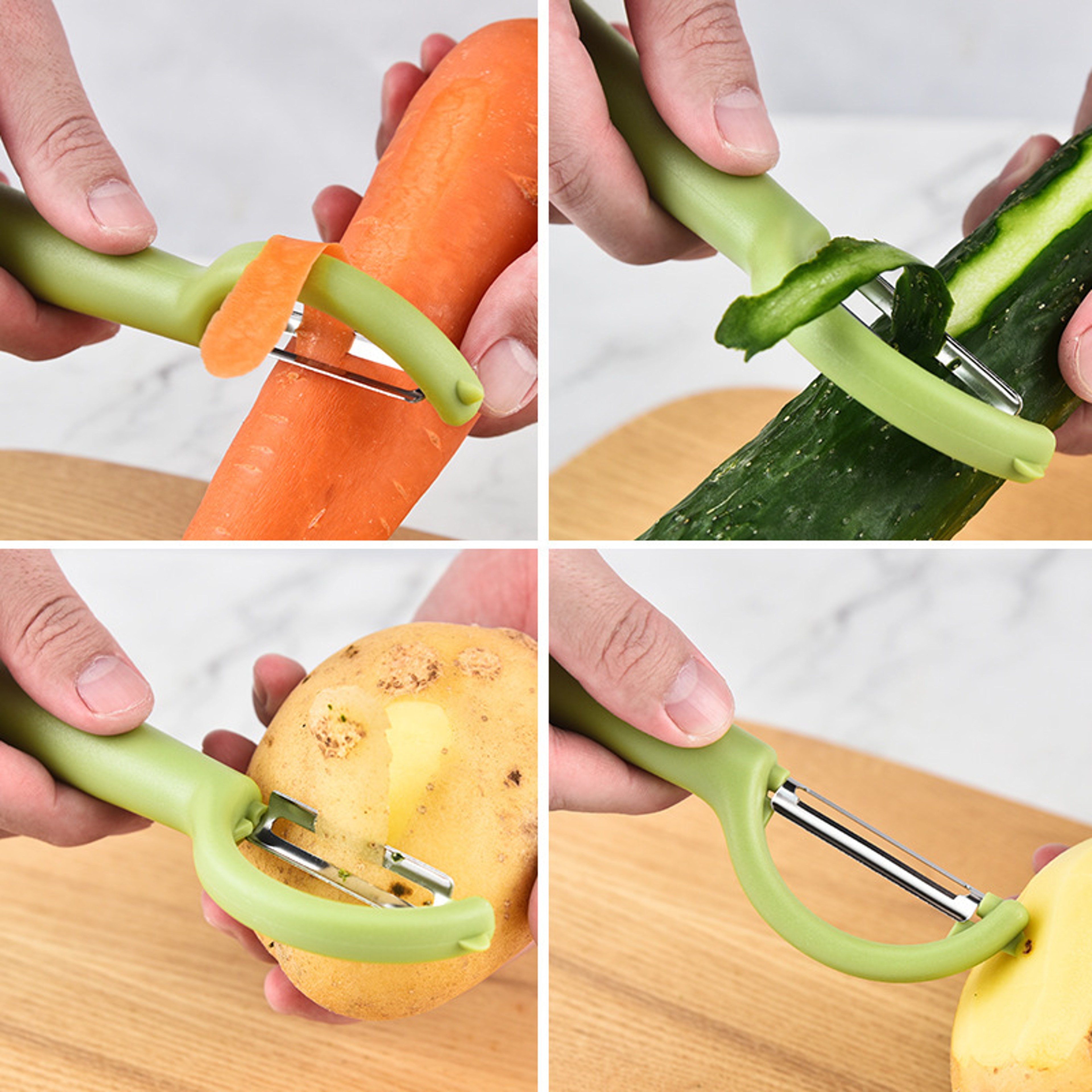Ergonomic Multifunction Vegetable Peeler for Potato and Fruit Kitchen Prep Tool – view 4