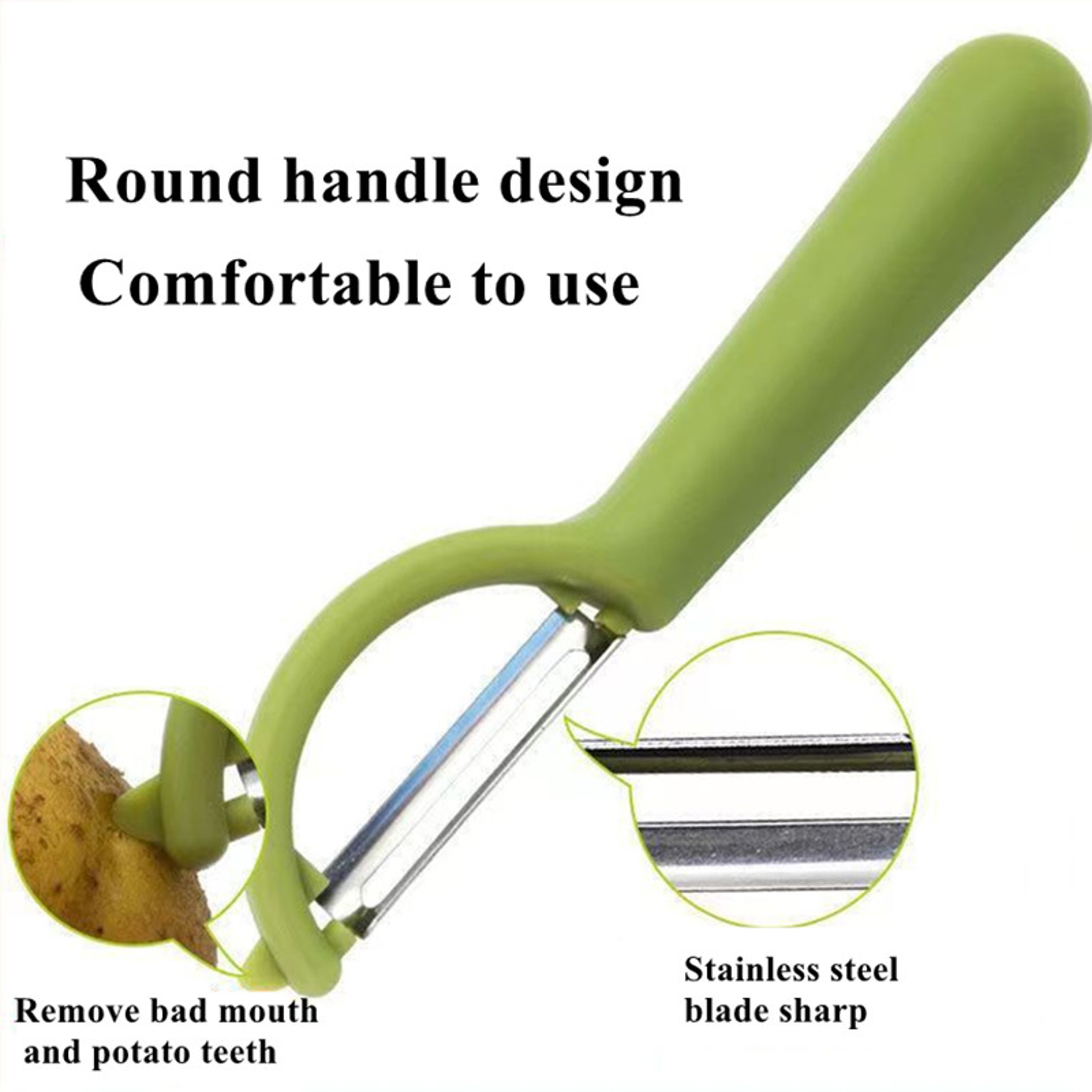 Ergonomic Multifunction Vegetable Peeler for Potato and Fruit Kitchen Prep Tool – view 5