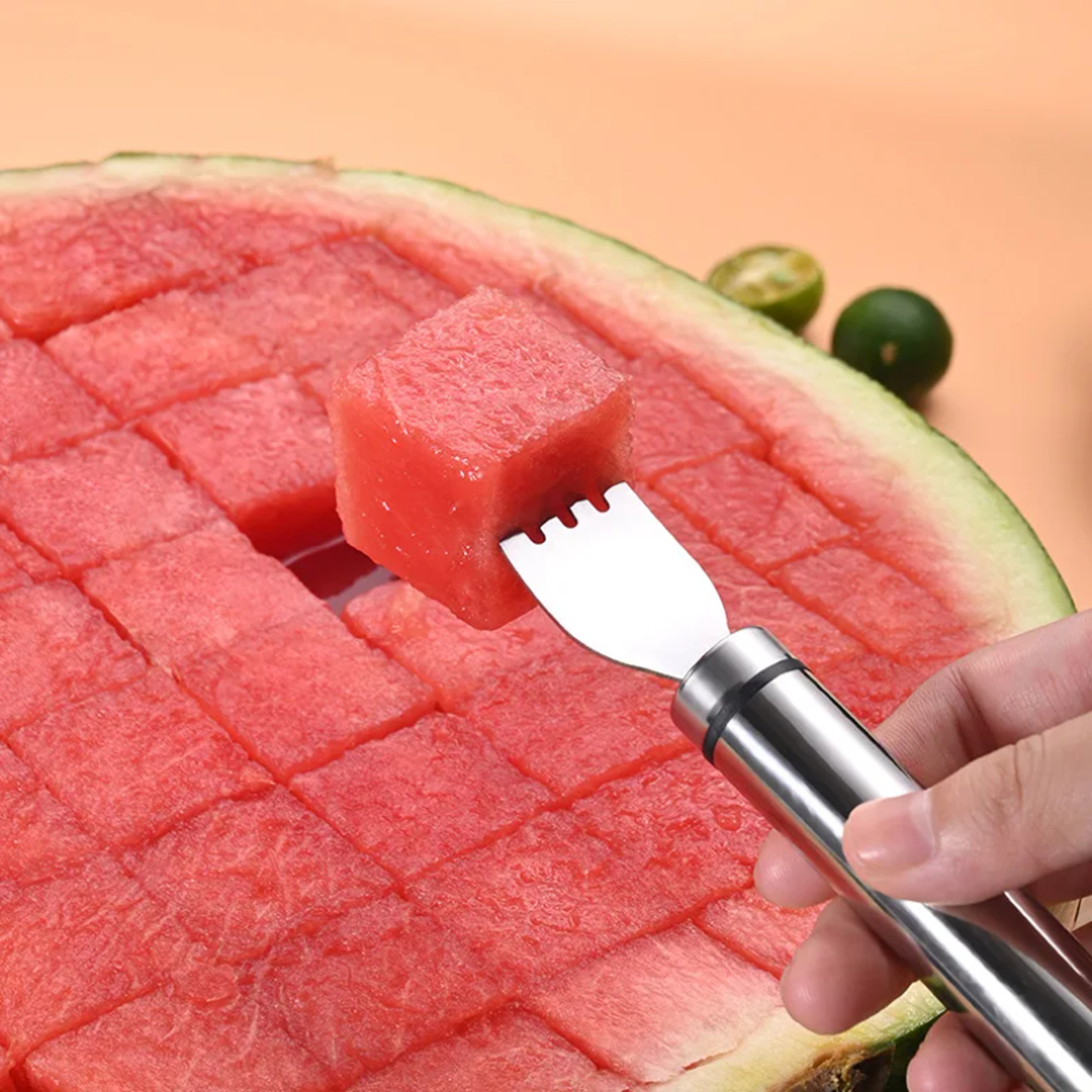 Stainless Steel Watermelon Cutter Windmill Fruit Slicer Tool for Easy Serving and Mess-Free Prep – view 4