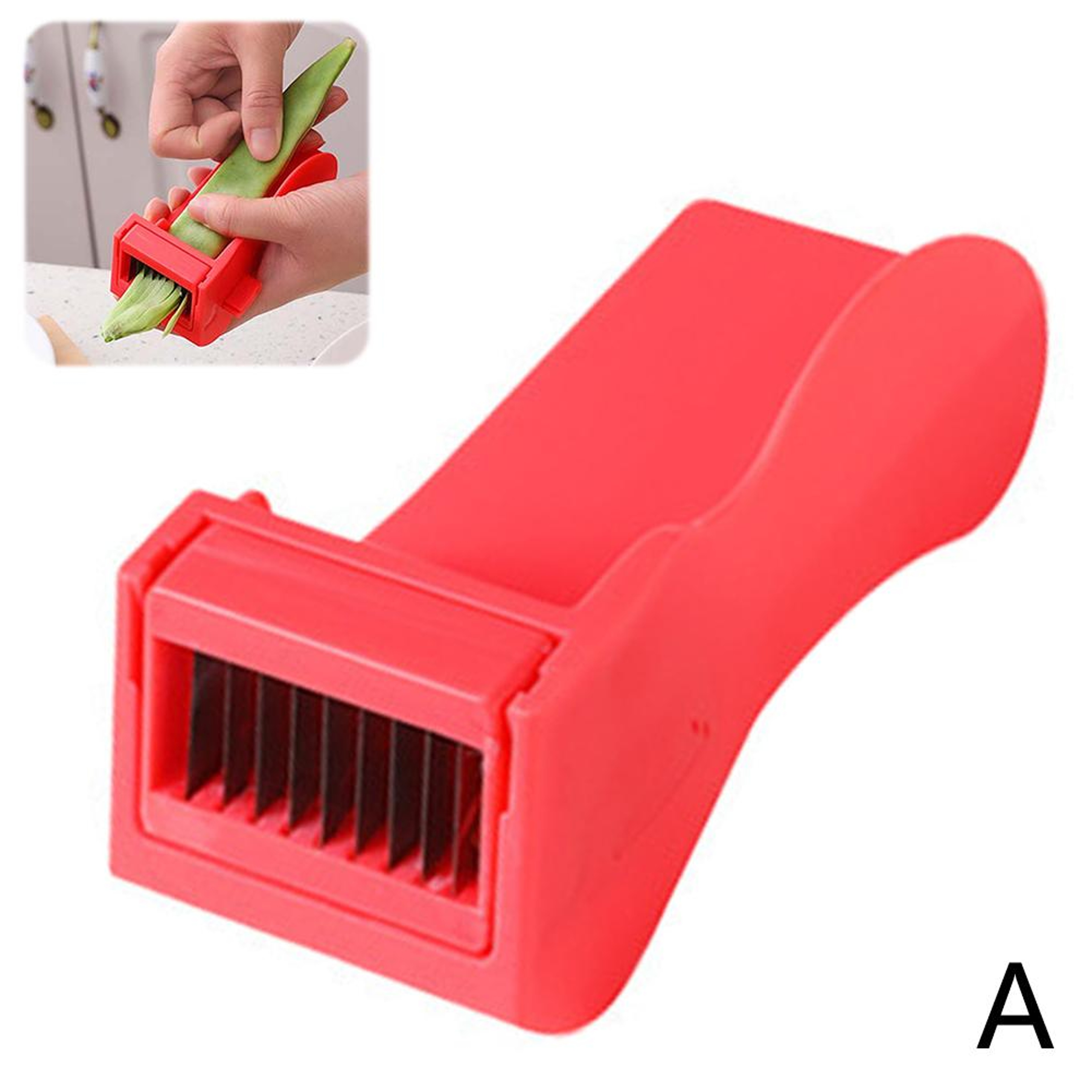 Green Bean Slicer & Vegetable Peeler Manual Bean String Remover Kitchen Cutter Tool – view 8