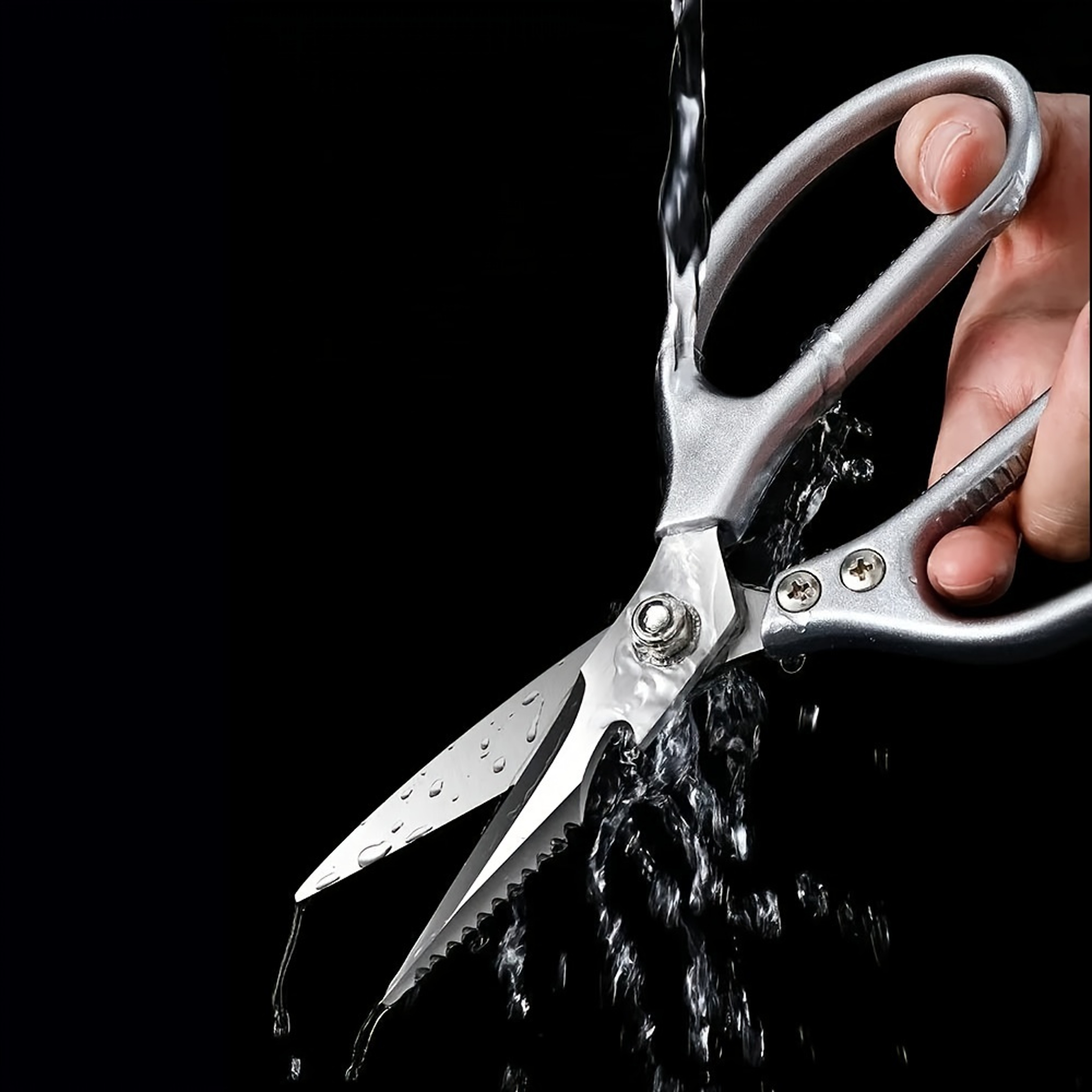 Heavy Duty Stainless Steel Poultry Kitchen Shears 8.5 Inch with Aluminum Alloy Handle – view 4