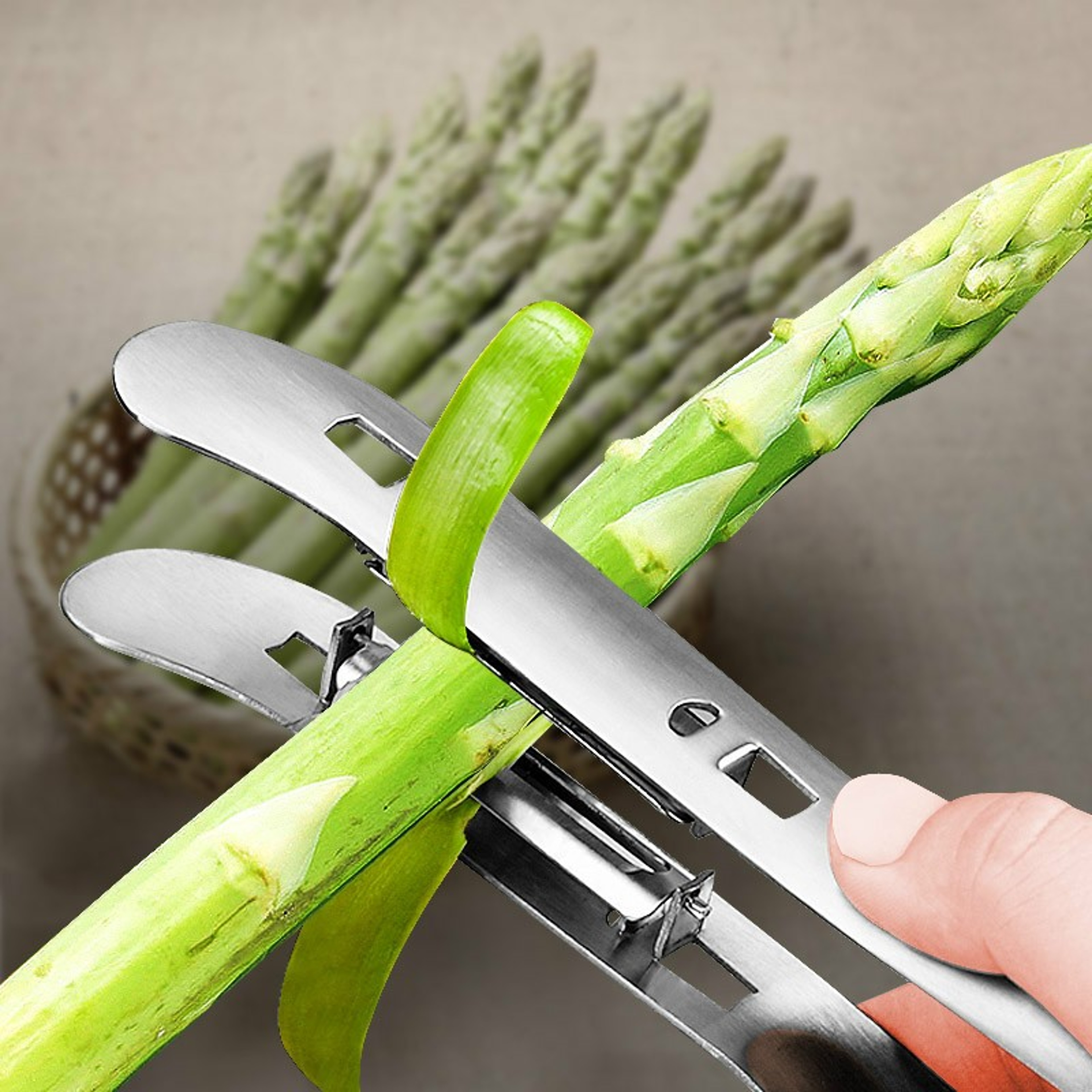 Stainless Steel Double-Sided Vegetable & Fruit Peeler Tool Multi-Purpose Kitchen Peeler – view 1
