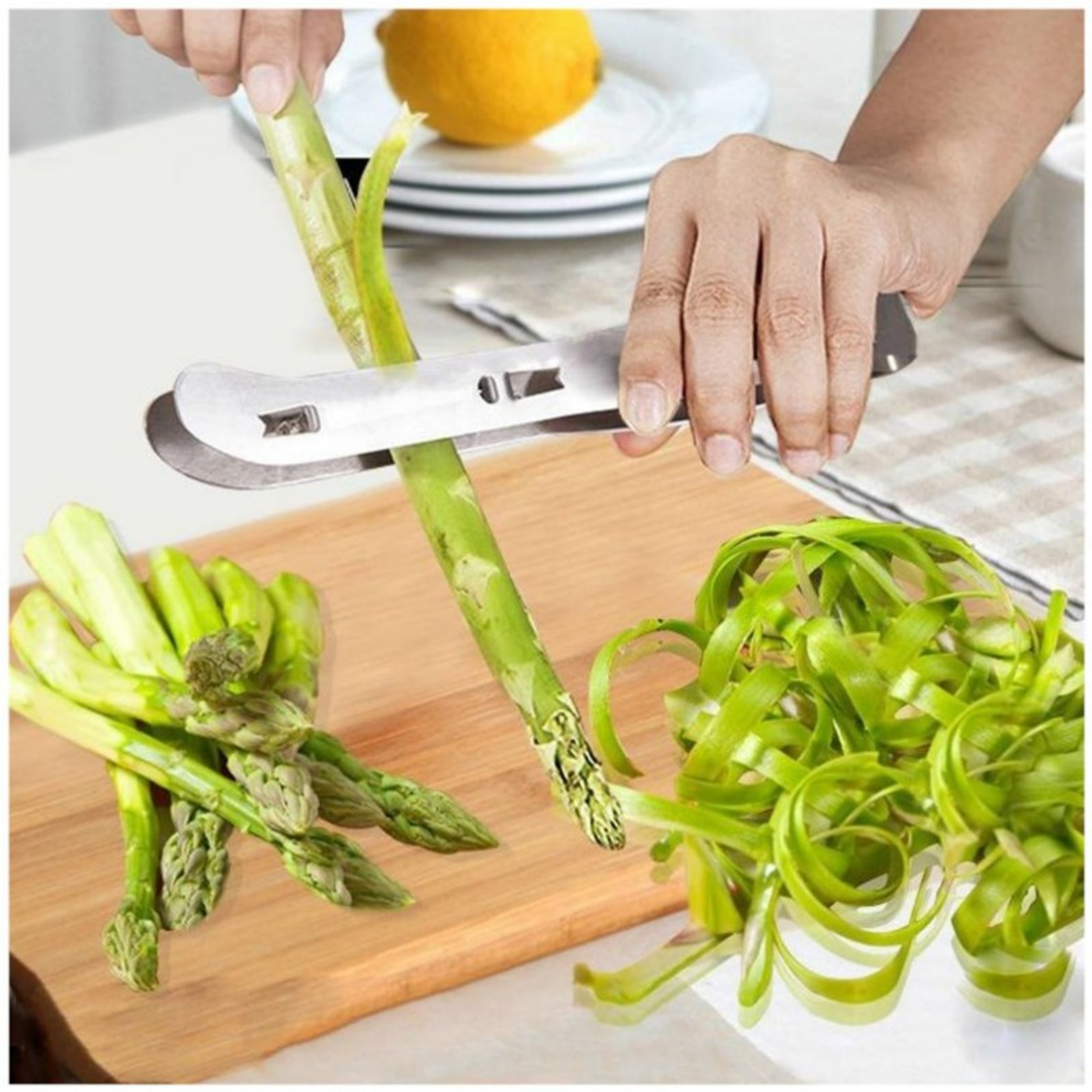 Stainless Steel Double-Sided Vegetable & Fruit Peeler Tool Multi-Purpose Kitchen Peeler – view 2