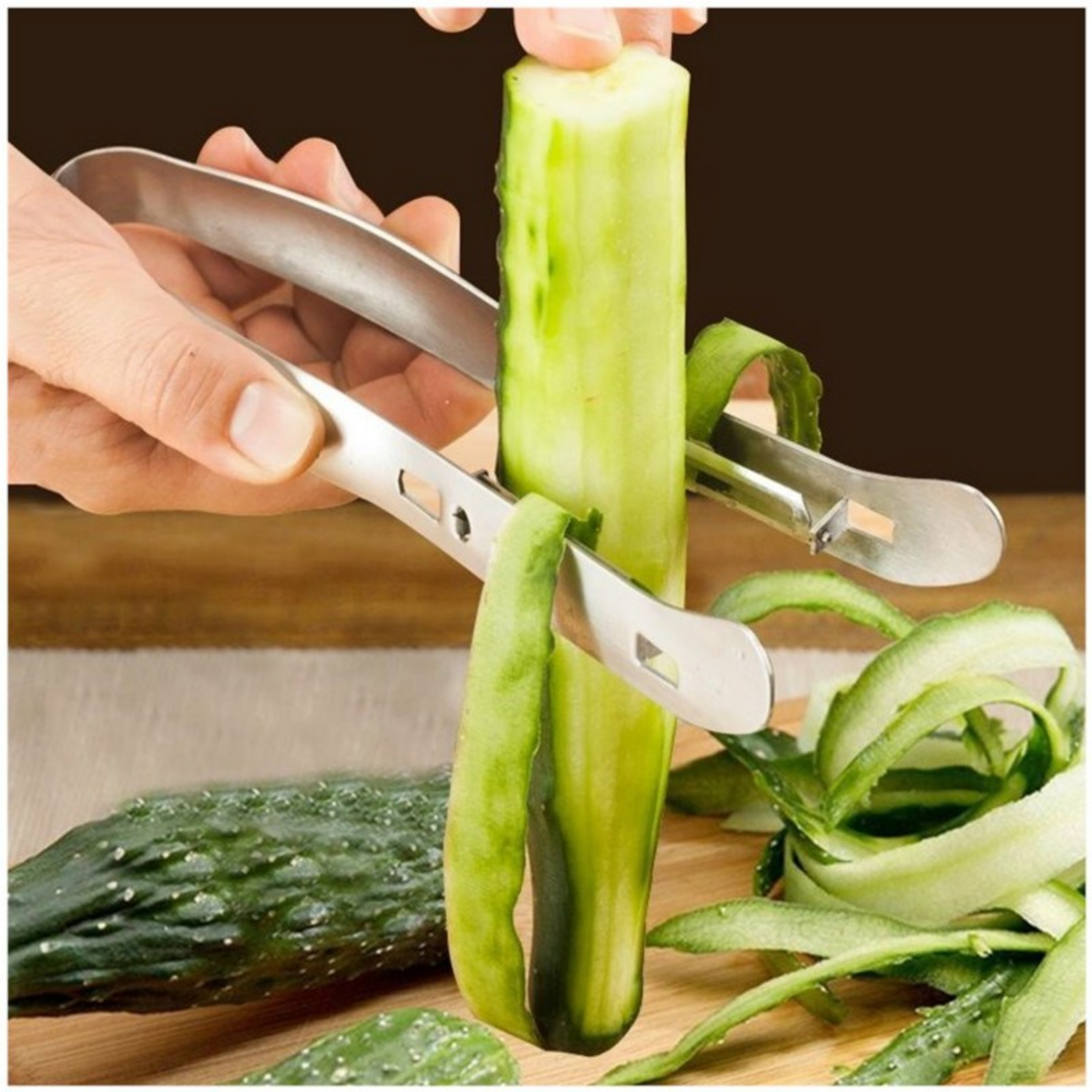 Stainless Steel Double-Sided Vegetable & Fruit Peeler Tool Multi-Purpose Kitchen Peeler – view 3