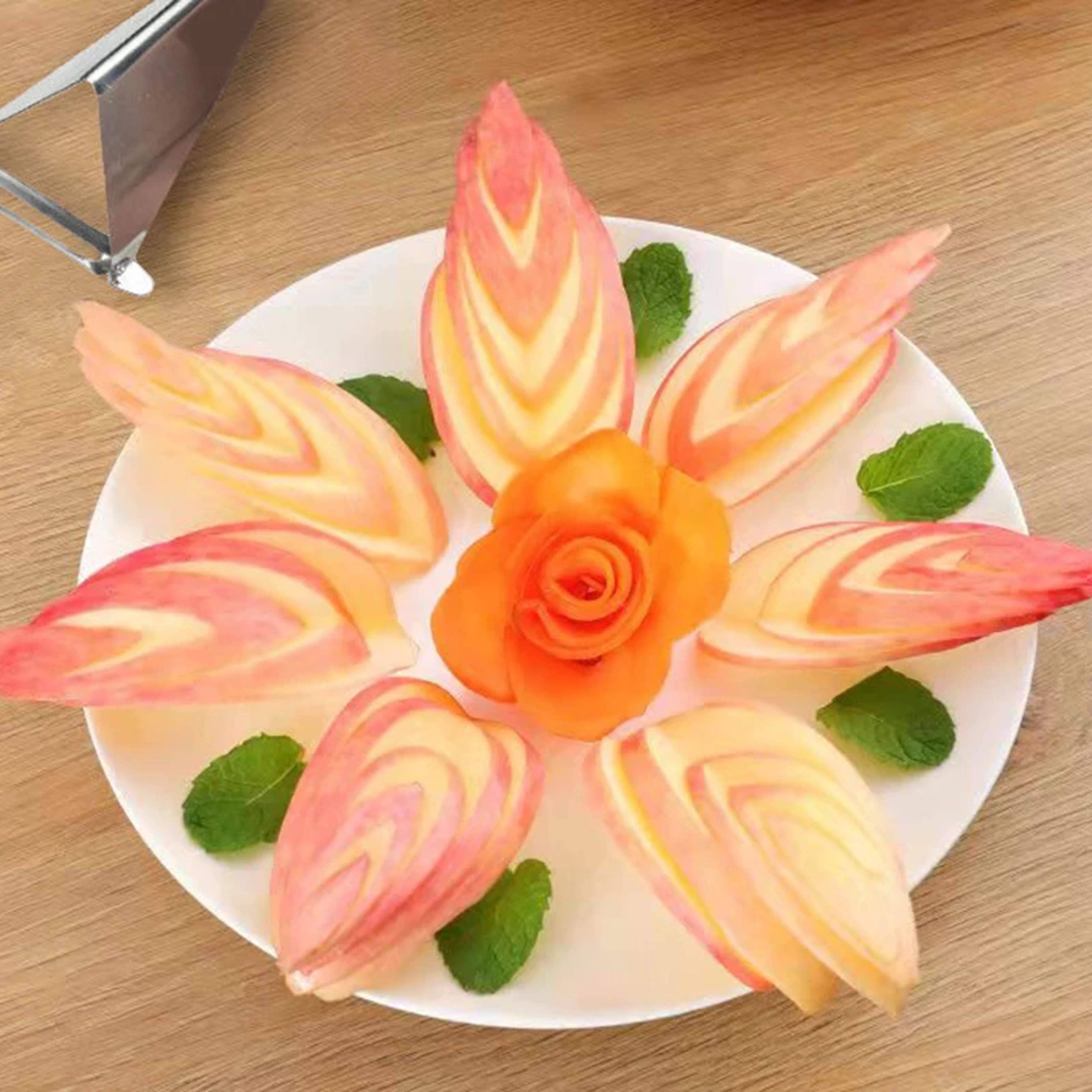 Stainless Steel Triangle Fruit Carving Knife Vegetable Slicer Tool for Precise Kitchen Prep – view 5