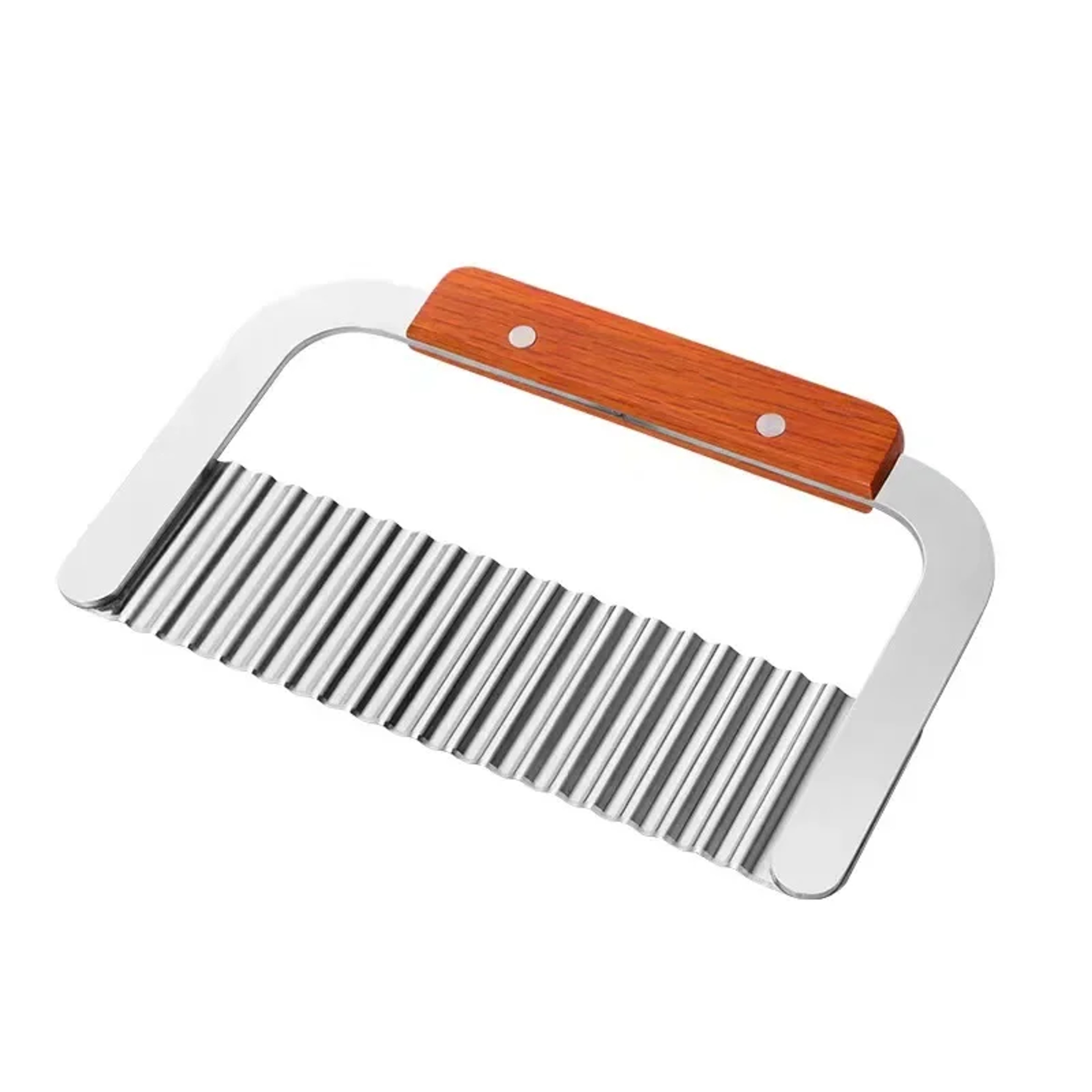 Stainless Steel Crinkle Cutter Wavy Potato & Vegetable Slicer for Fries and Chips – view 7