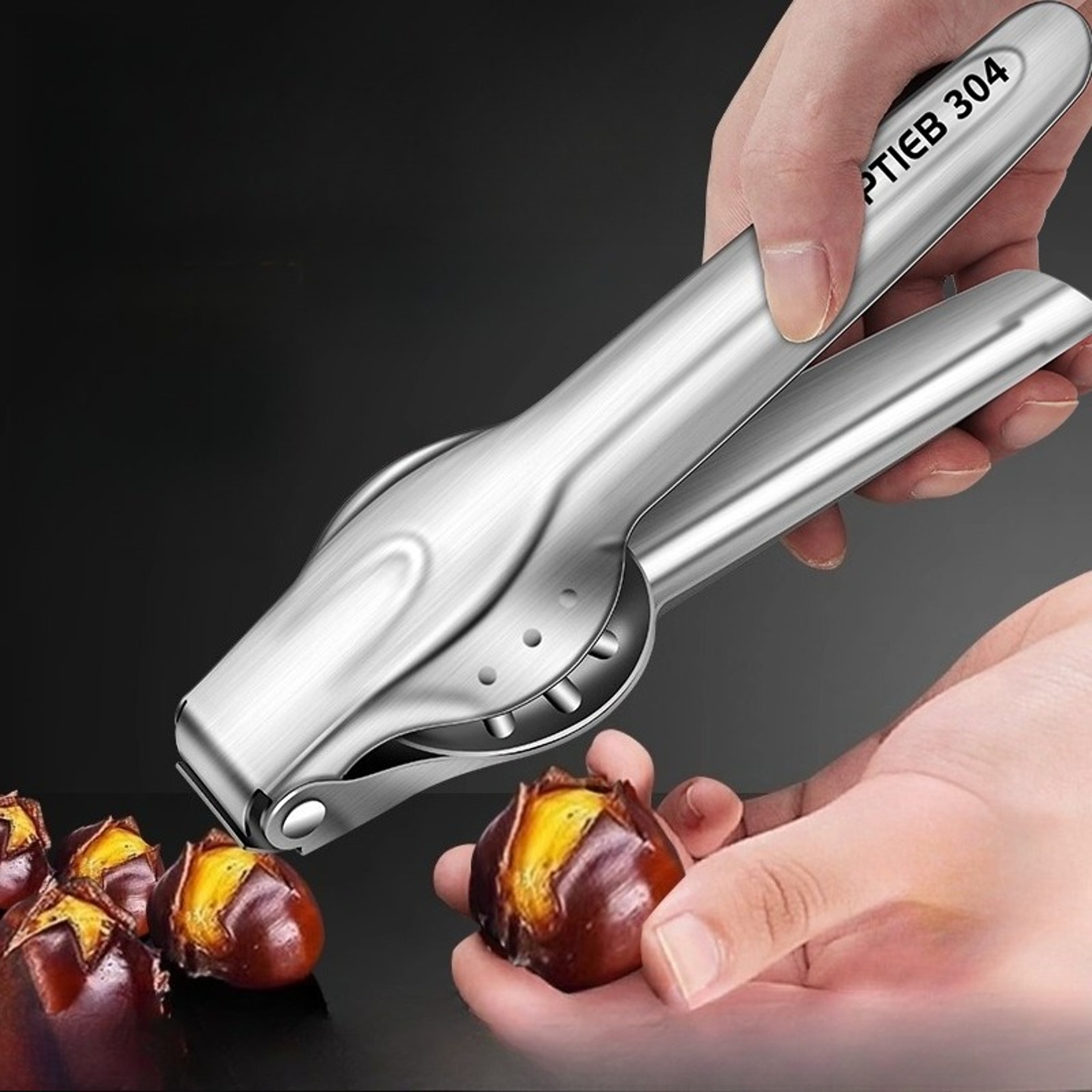 Stainless Steel Chestnut and Walnut Cracker Tool Hazelnut Sheller Nut Cracking Knife for Home Use – view 1