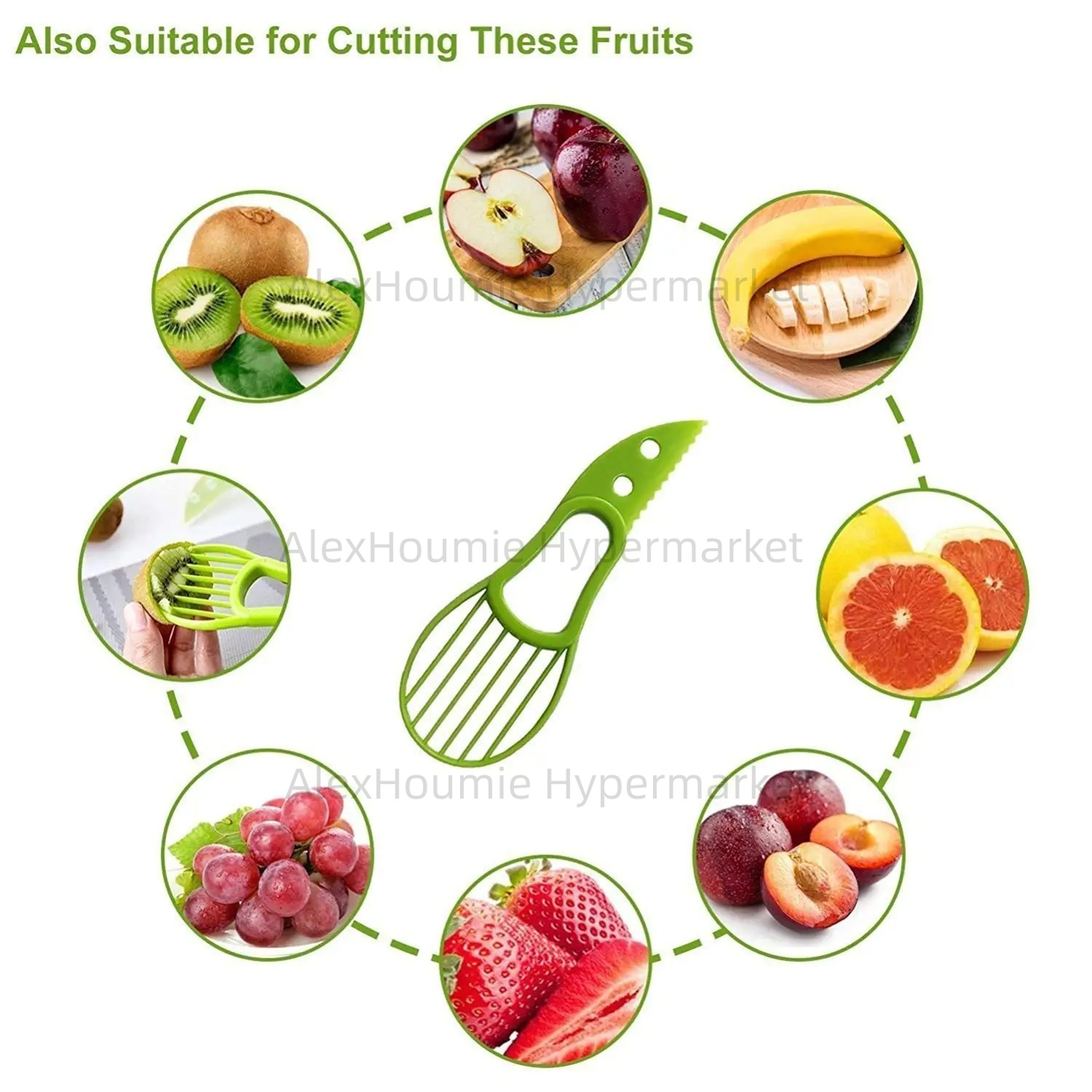 3 in 1 Avocado Slicer Cutter & Peeler Kitchen Tool for Easy Fruit Prep – view 5